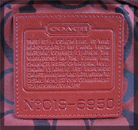 COACH Style Leather Red Bag Adjustable Strap China