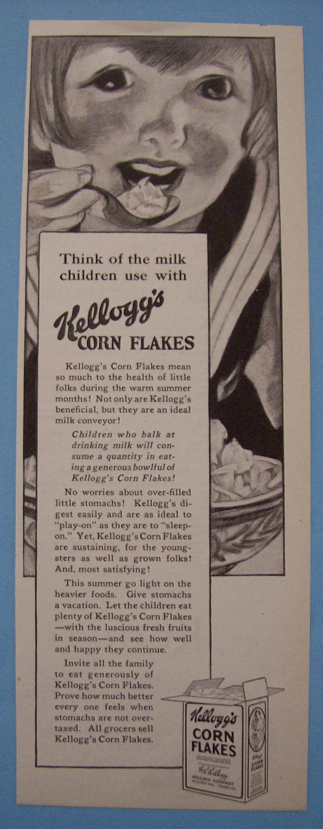 Vintage Ad: 1923 Kellogg's Corn Flakes