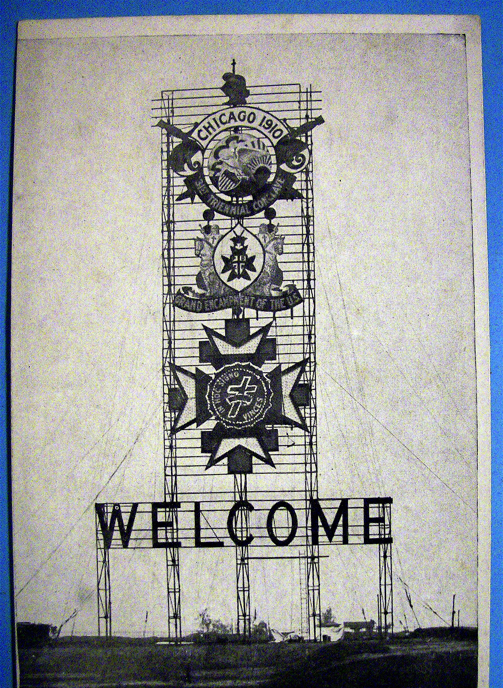 Mammoth Knights Templar Emblem Postcard (Chicago)