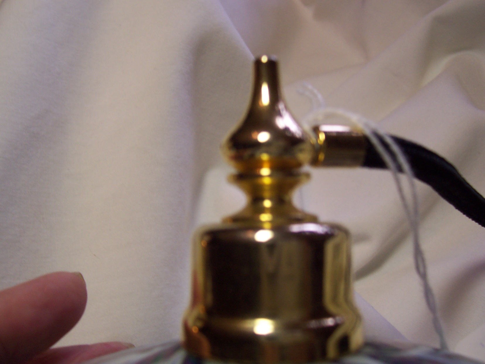 Perfume Bottle Cobalt Blue with Atomizer