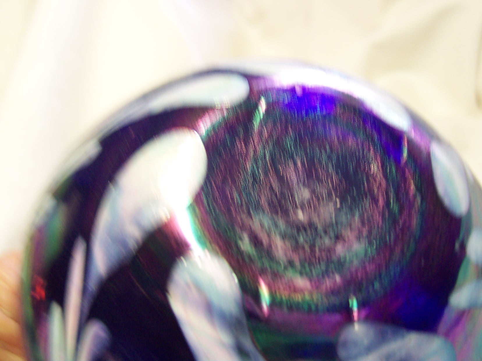 Perfume Bottle Cobalt Blue with Atomizer