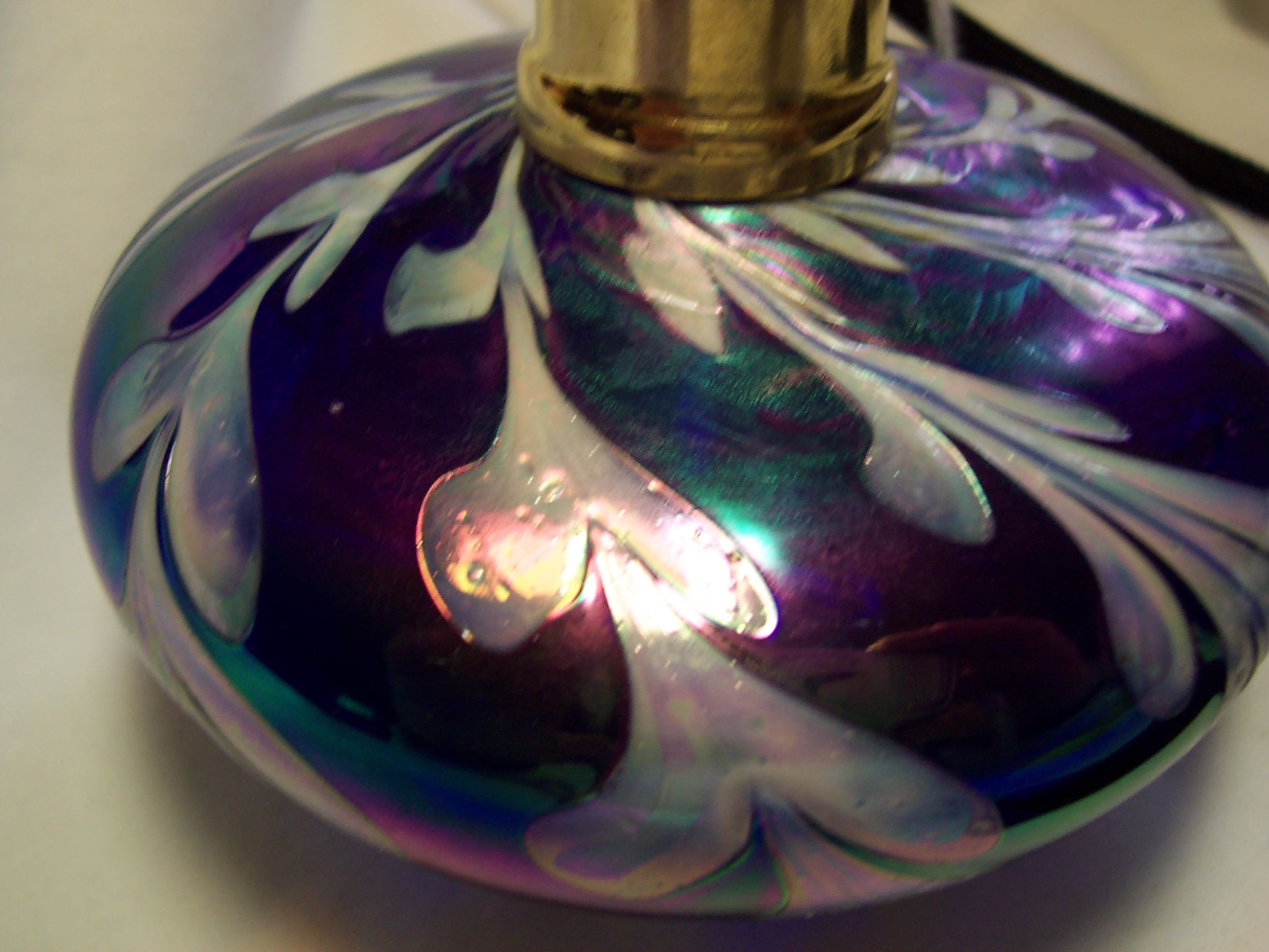 Perfume Bottle Cobalt Blue with Atomizer