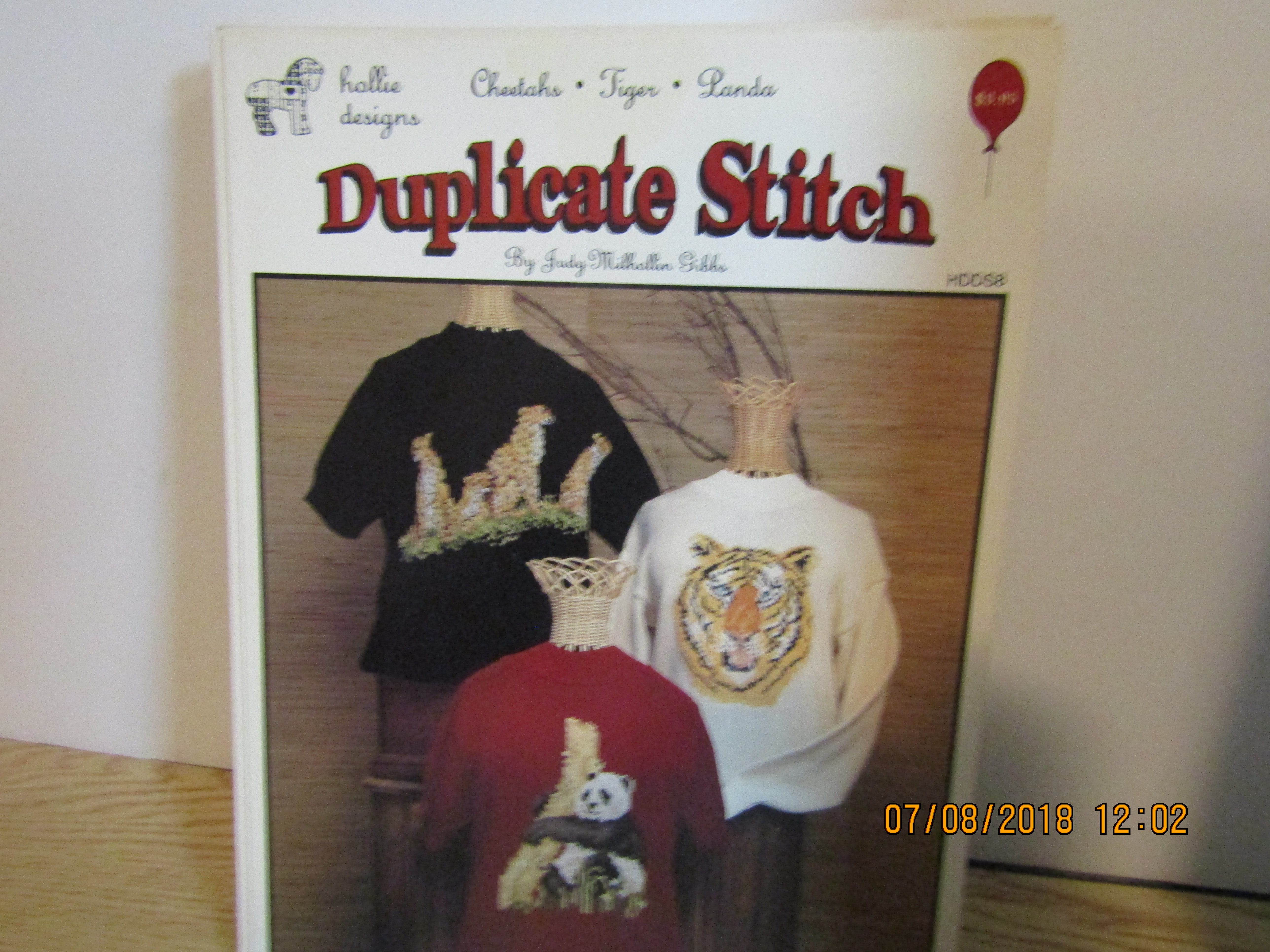 HollieDesign Duplicate Stitch Cheetah Tiger Panda HDDS8