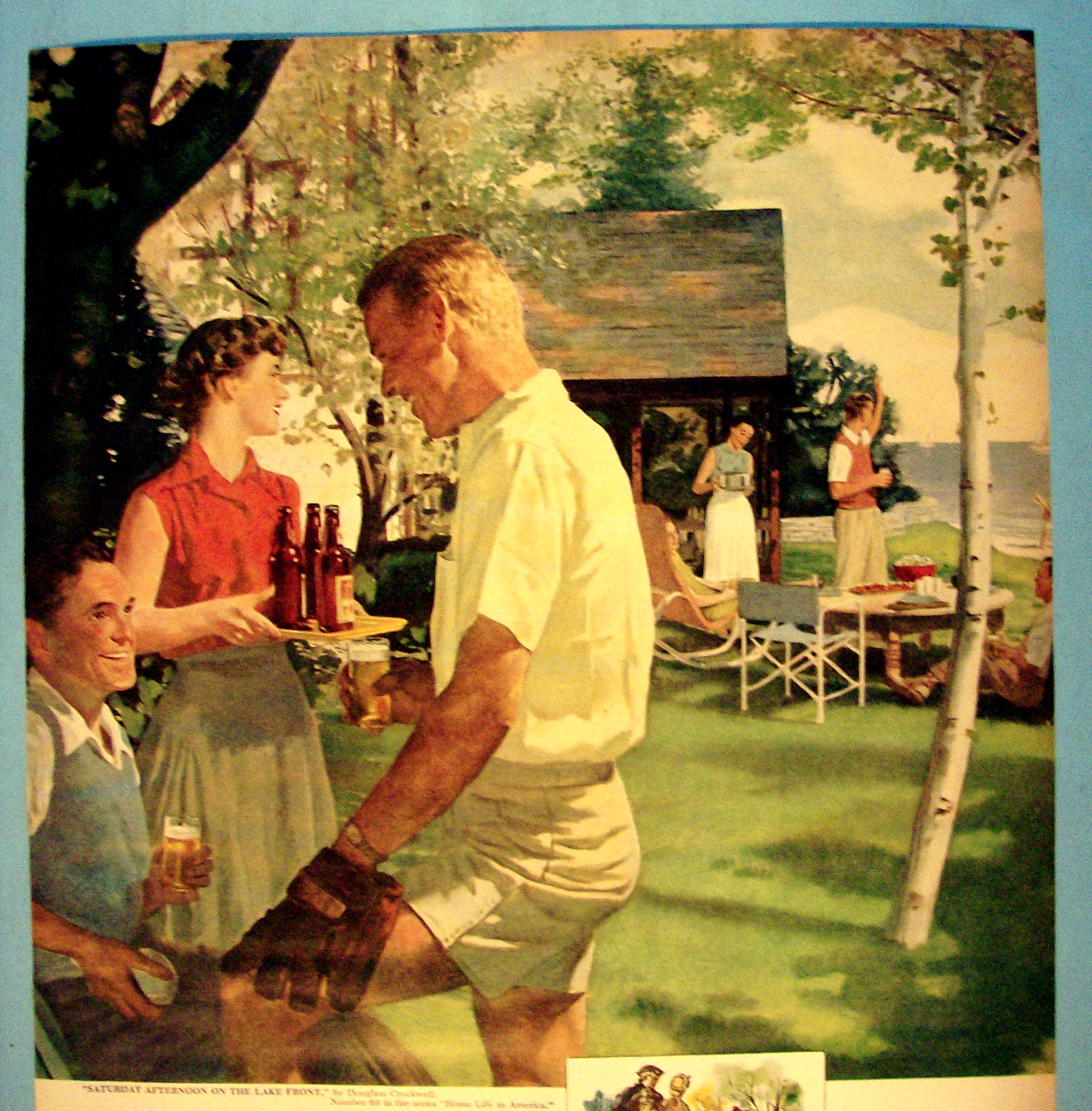 1952 Beer Belongs with Saturday Afternoon On Lake