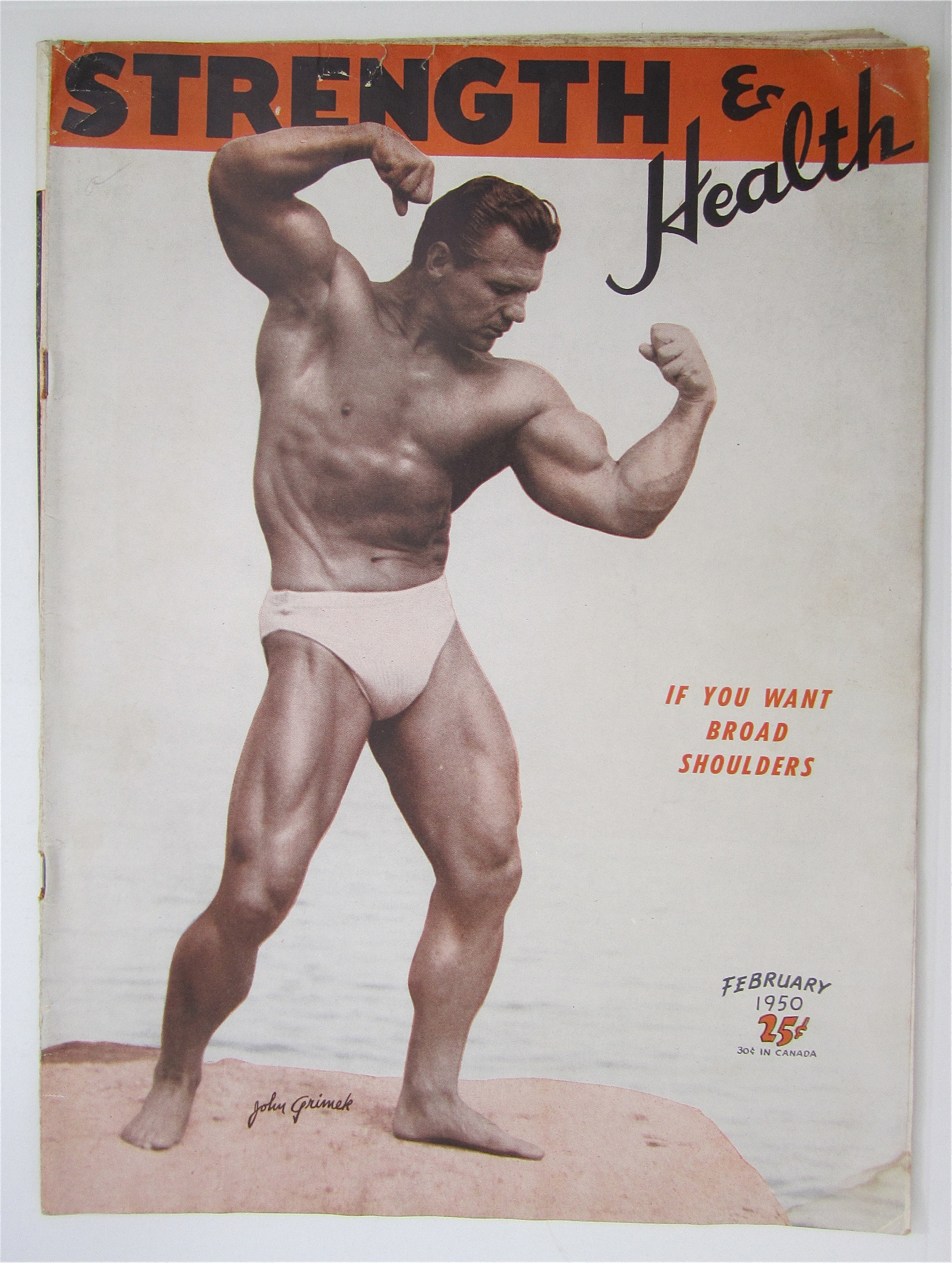 Strength & Health Magazine February 1950 John Grimek