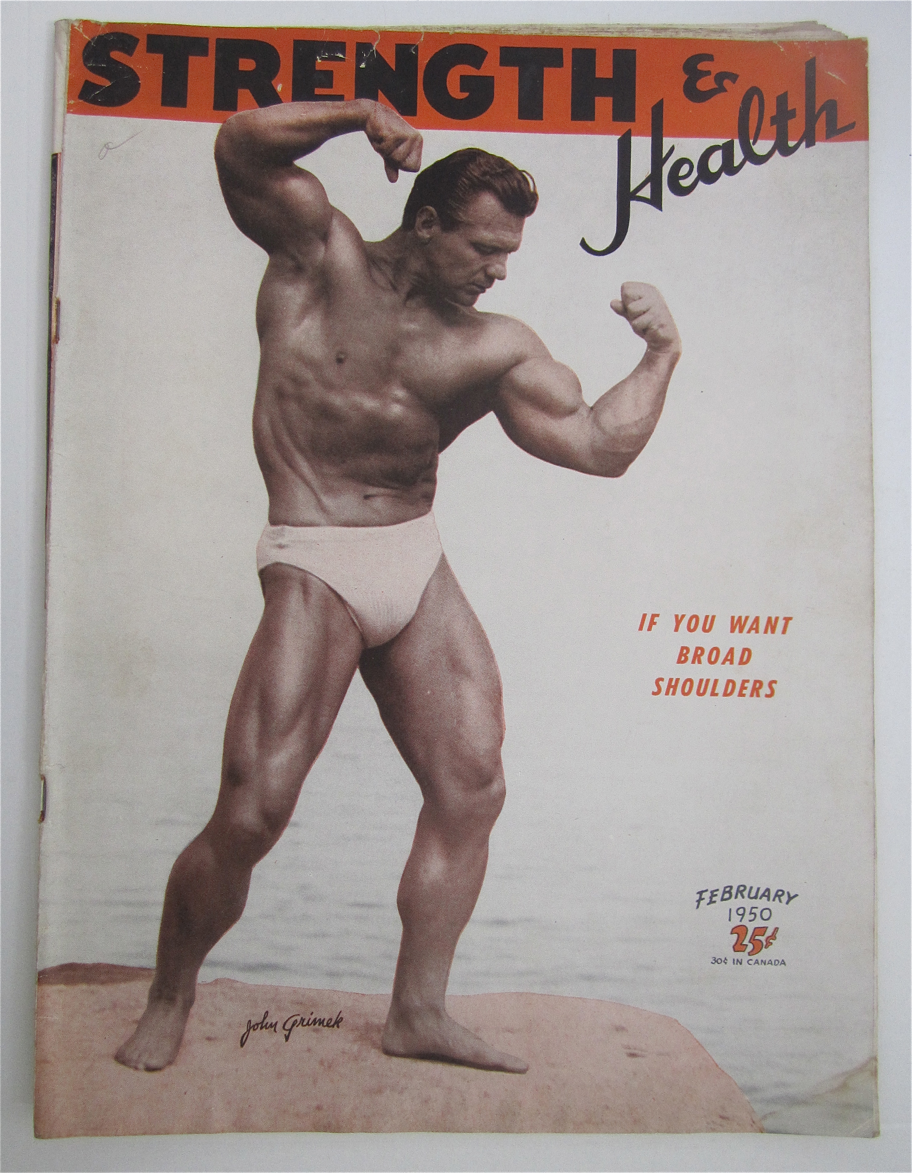Strength & Health Magazine February 1950 John Grimek