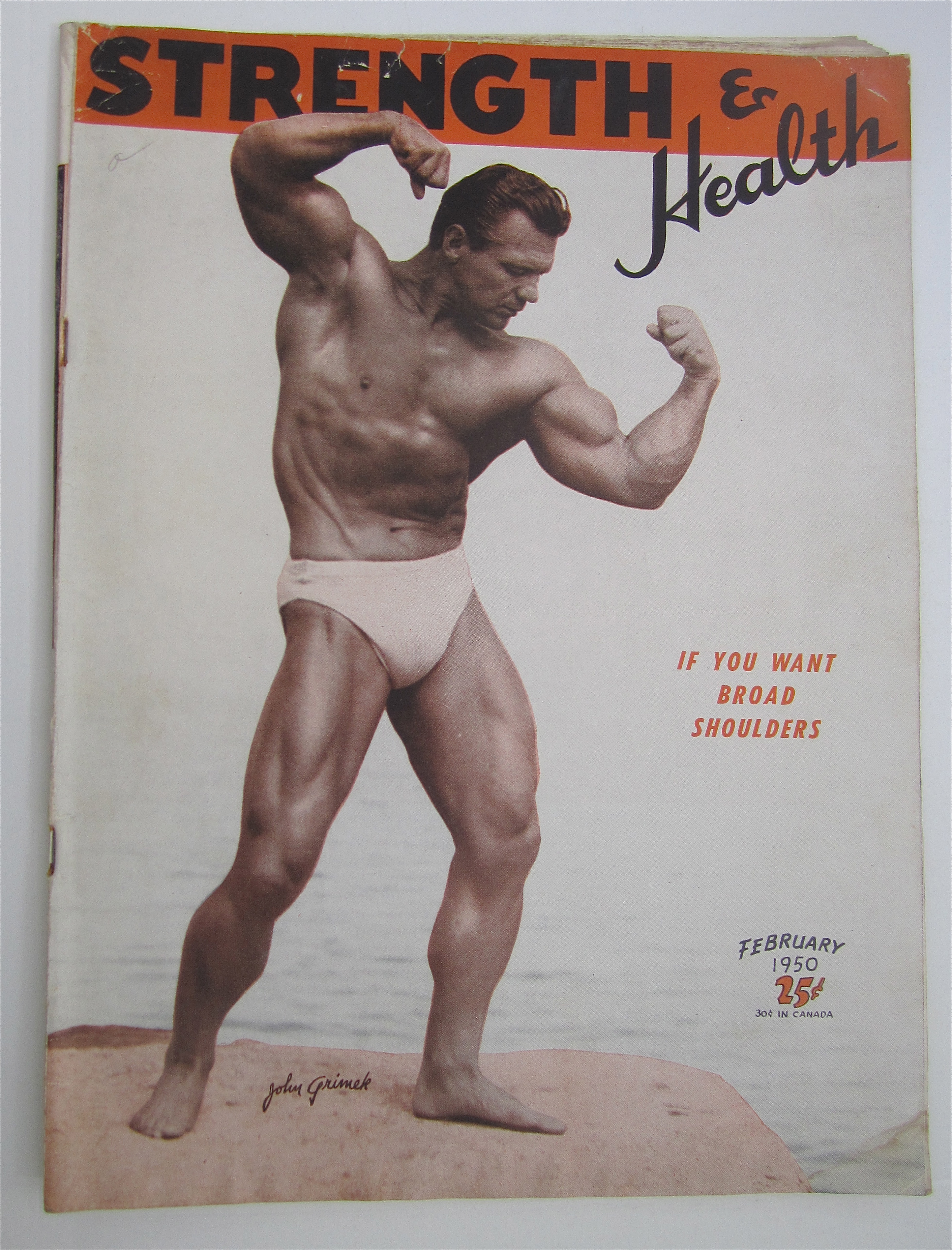 Strength & Health Magazine February 1950 John Grimek