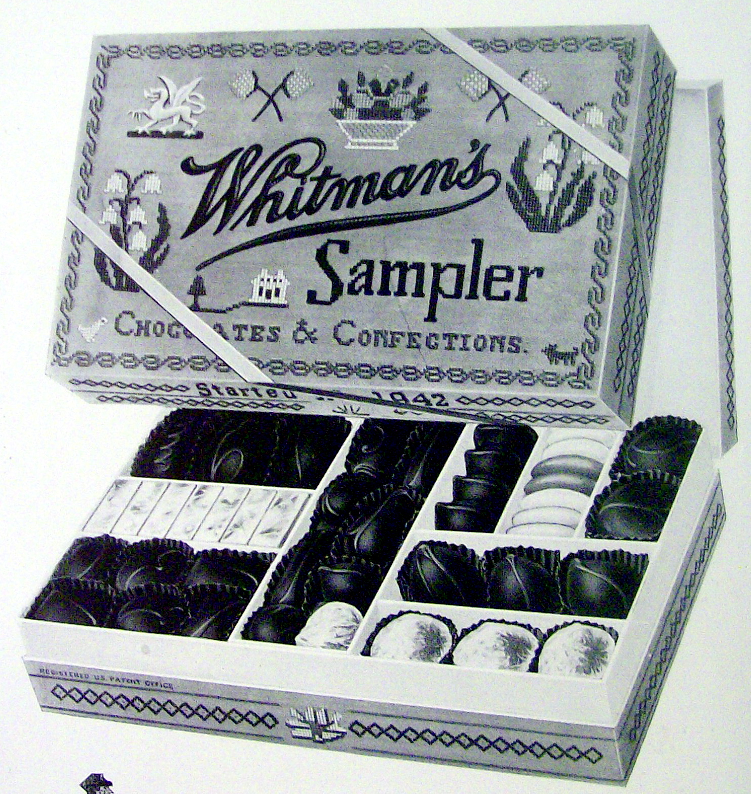 1925 Whitman's Sampler Chocolates & Confections