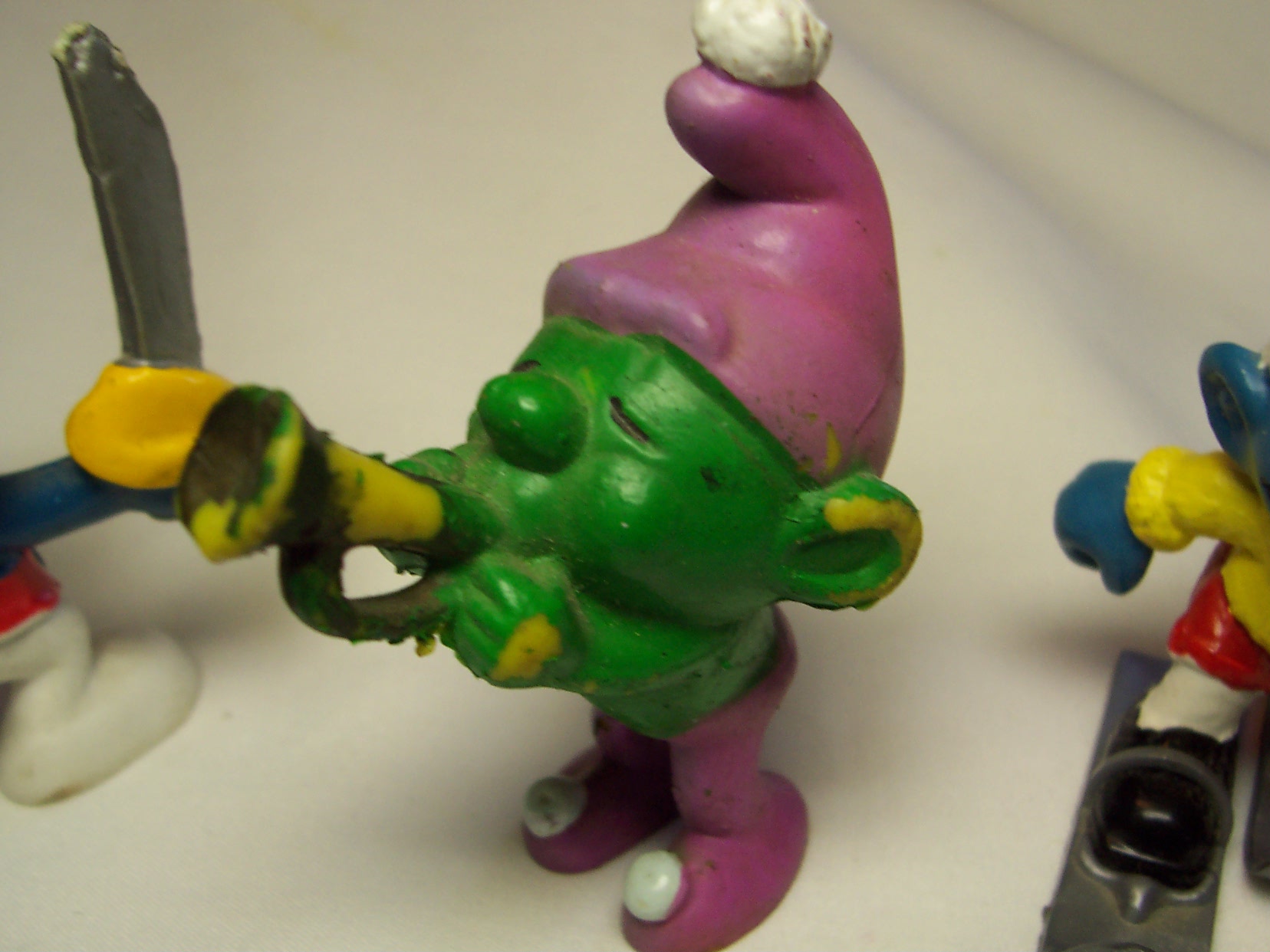 Smurf Toy Figure Lot of 3 1978 Peyo