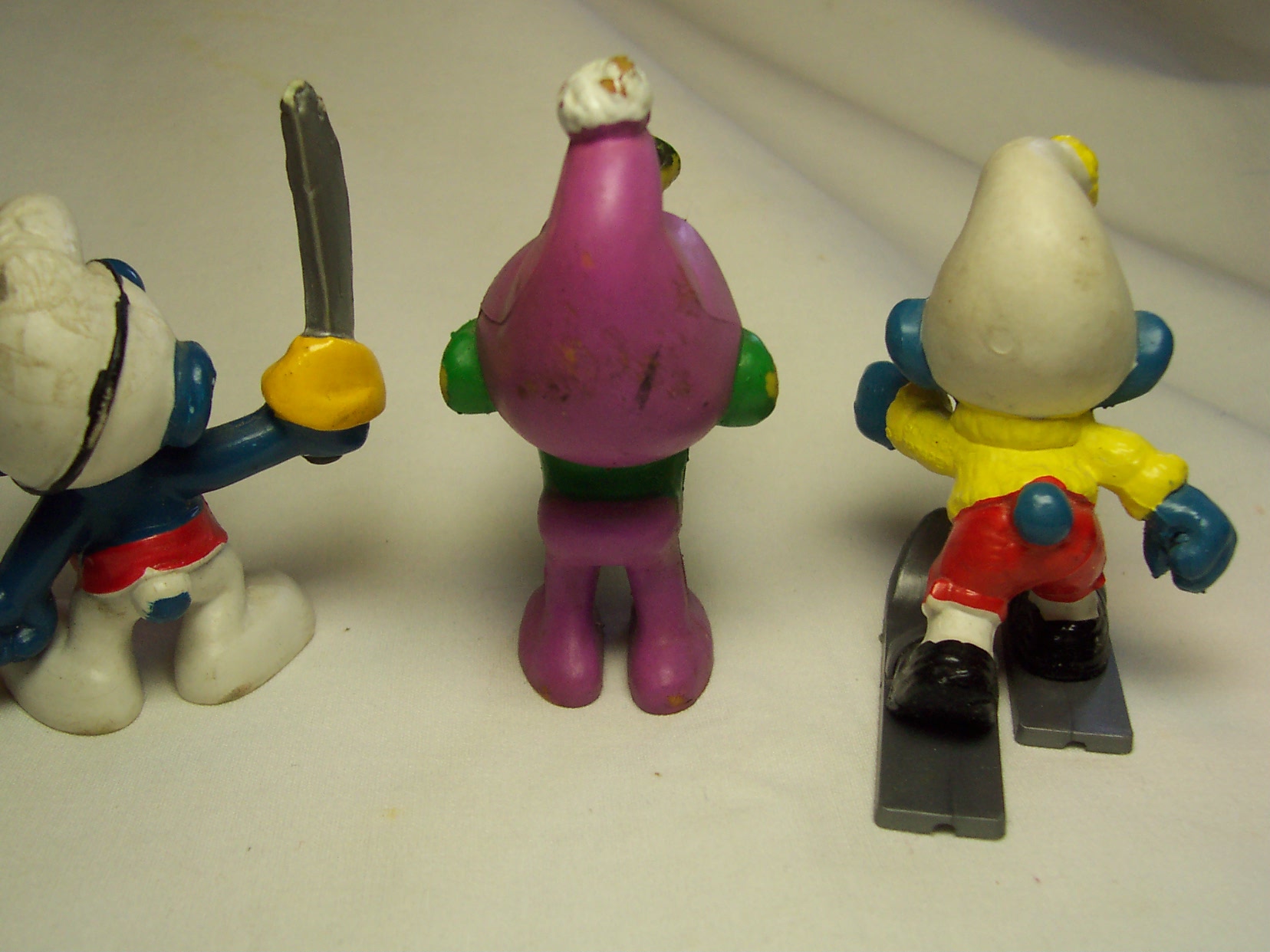 Smurf Toy Figure Lot of 3 1978 Peyo