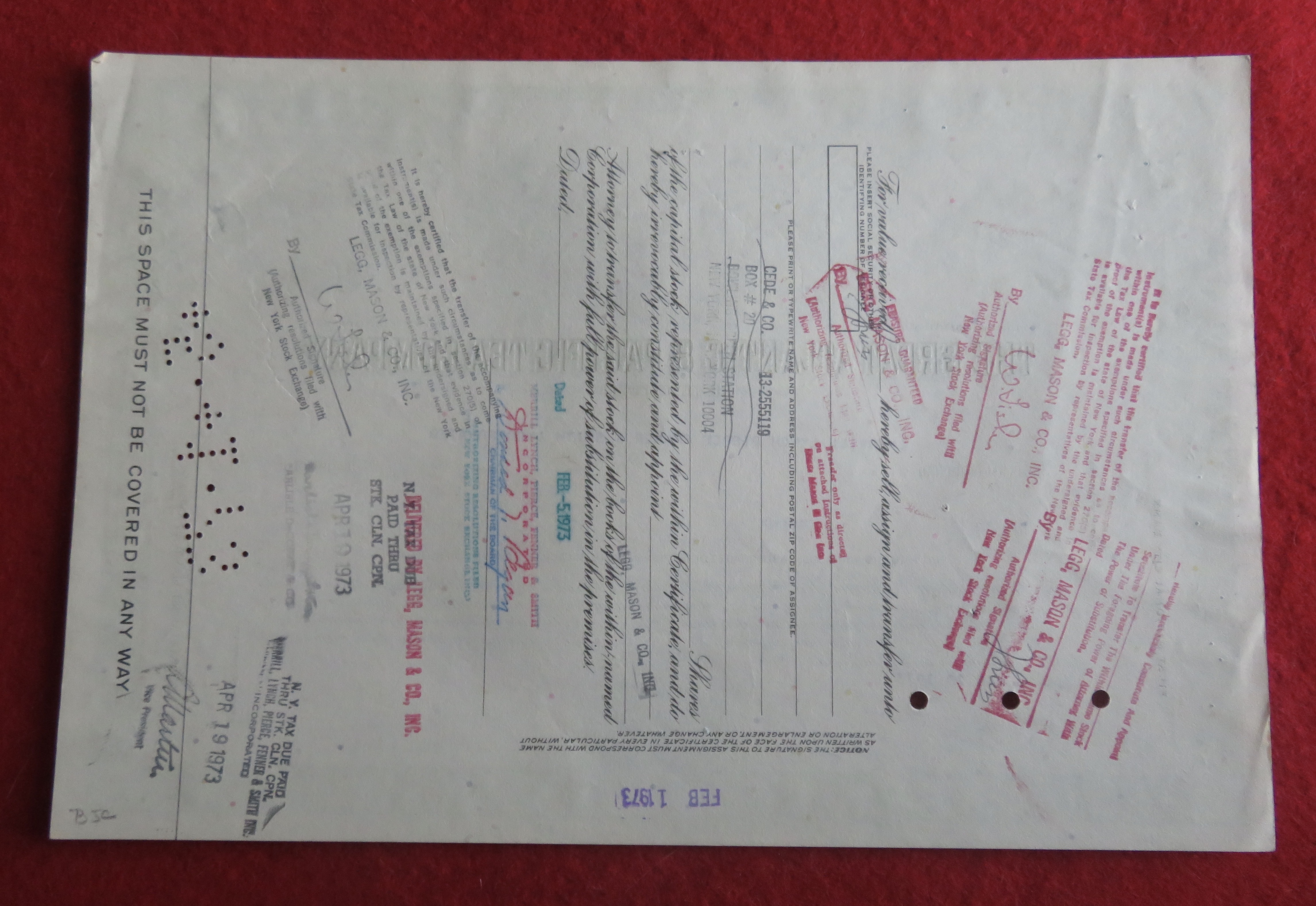 1973 The Great Atlantic & Pacific Tea Company Stock