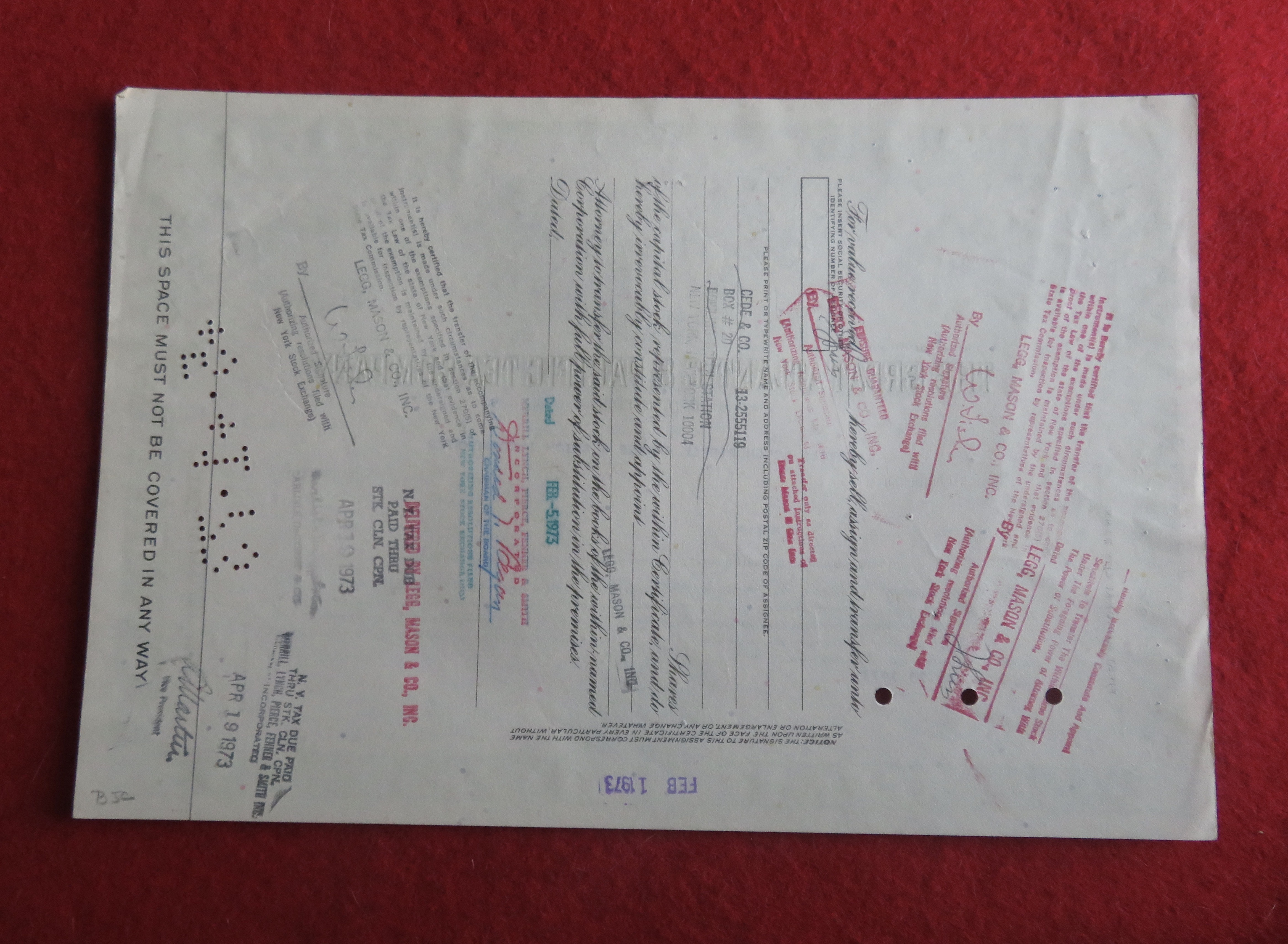 1973 The Great Atlantic & Pacific Tea Company Stock