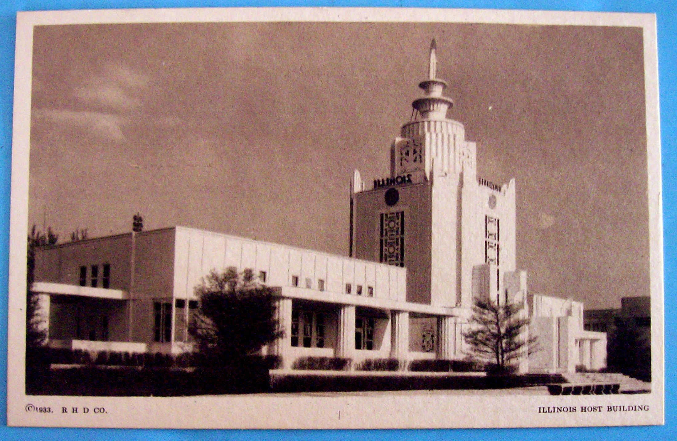 1933 Century of Progress, Ill. Host Building Postcard