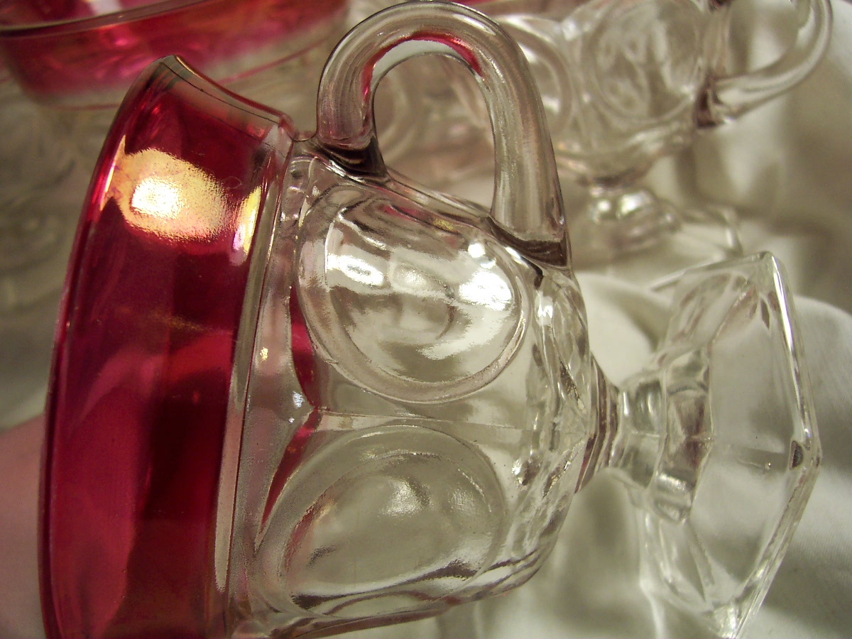 Kings Crown Indiana Tiffin Glass Footed Cup 6