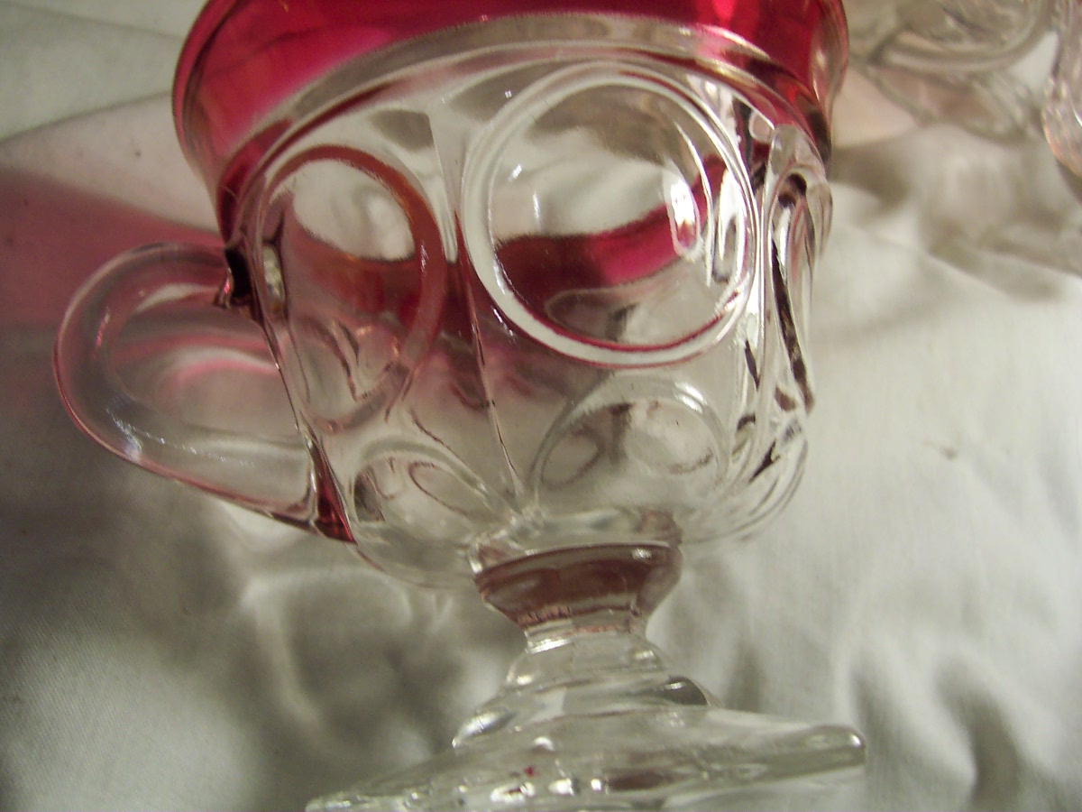 Kings Crown Indiana Tiffin Glass Footed Cup 6