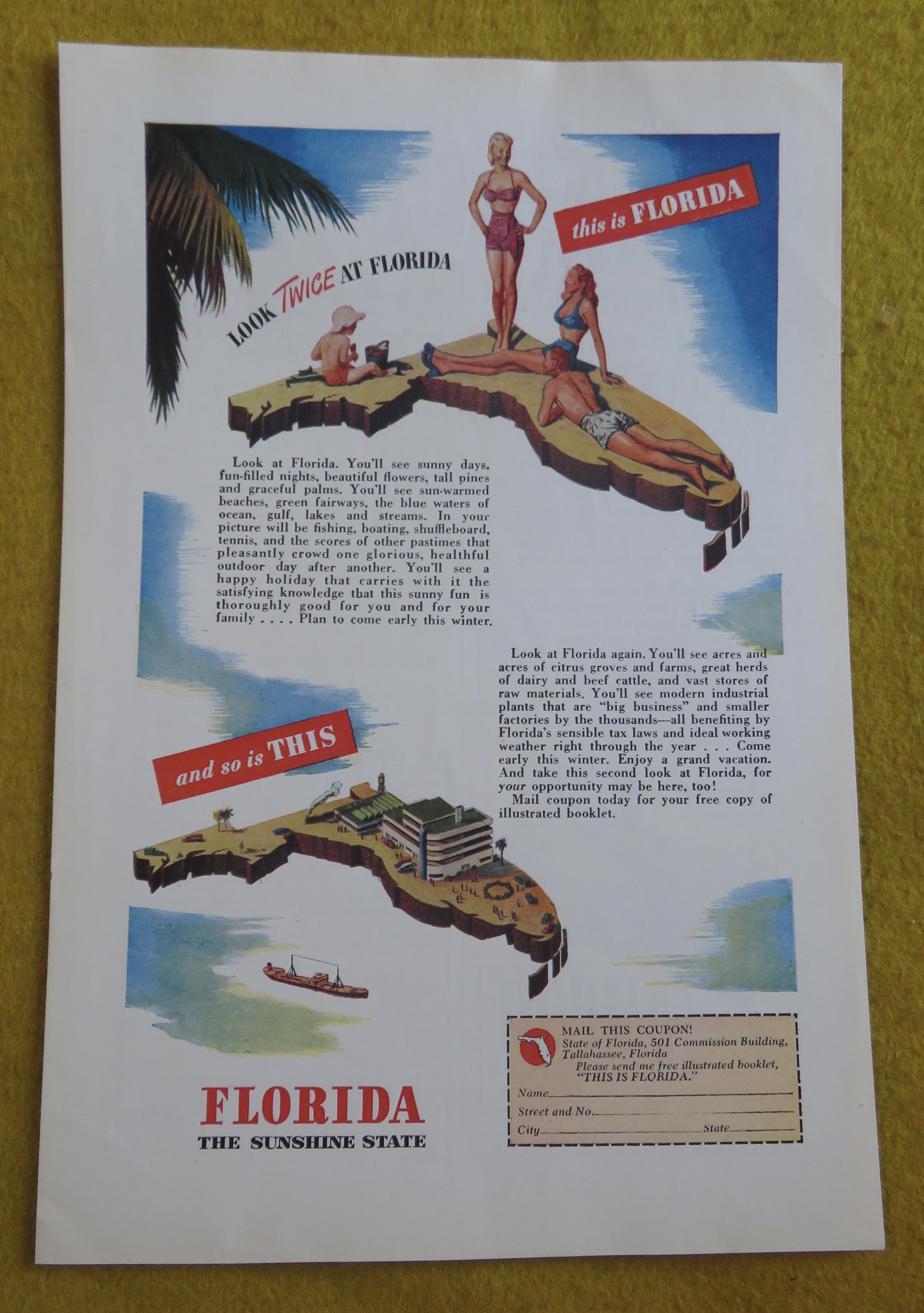 1946 Florida with Look Twice At Florida