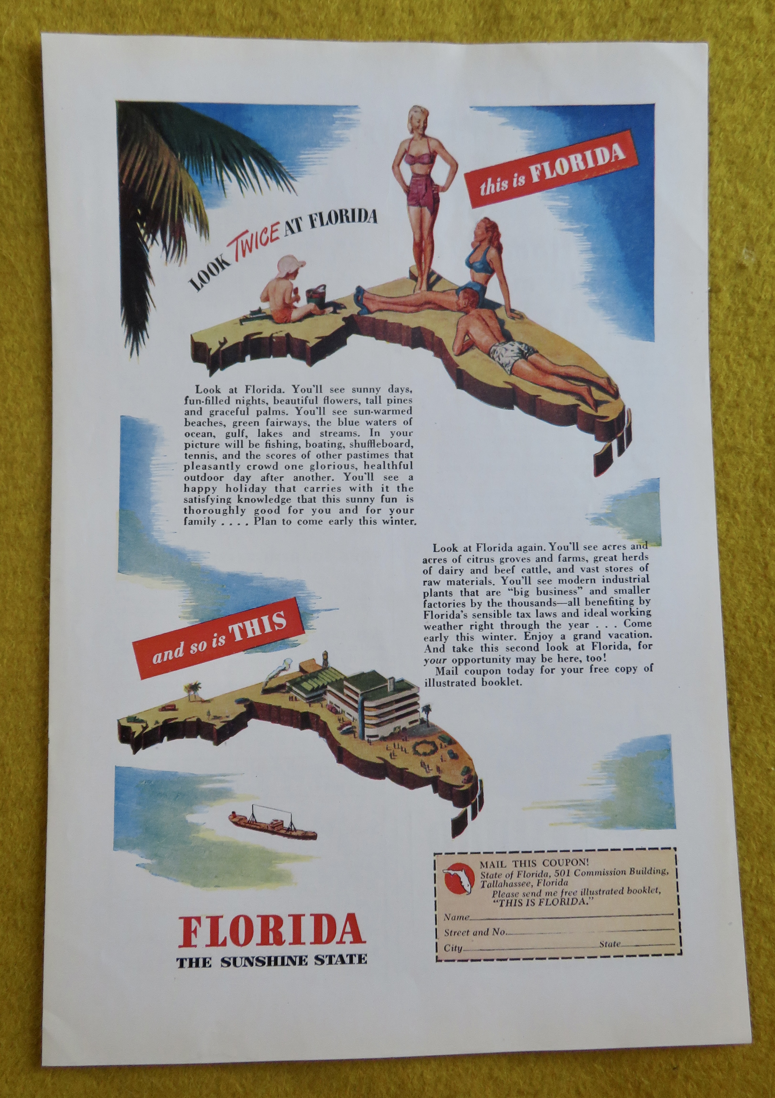 1946 Florida with Look Twice At Florida