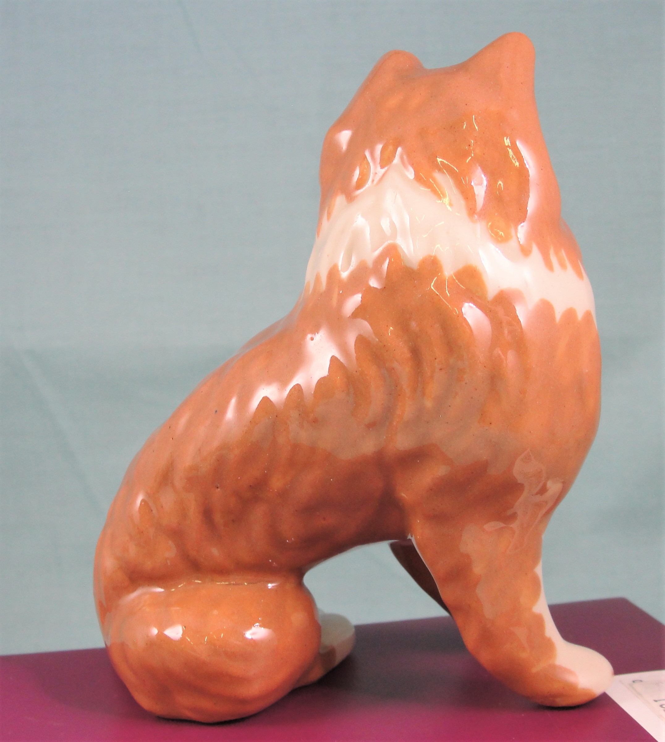 Ceramic Arts Studio Shelf Edge Sitter Collie Dog