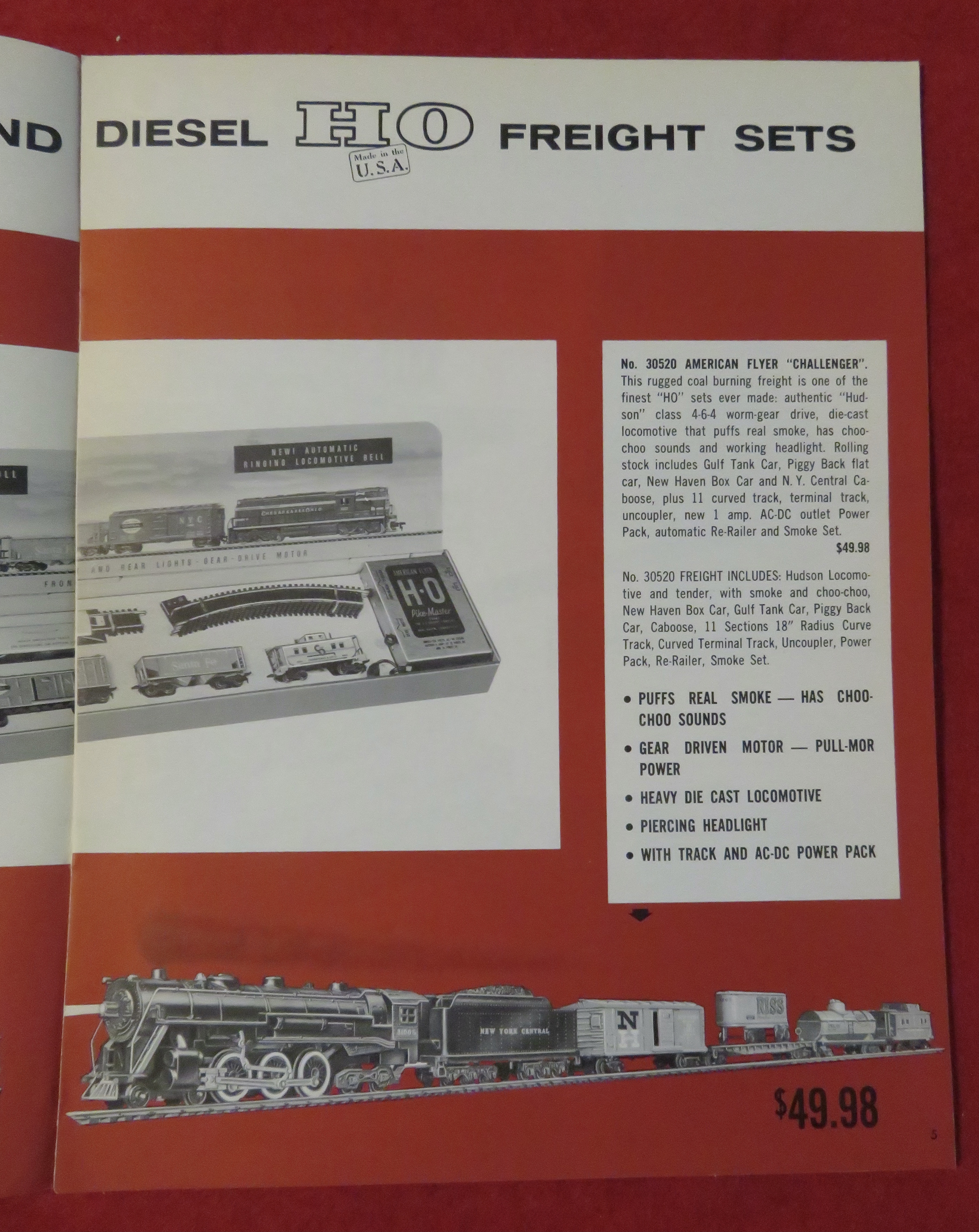American Flyer Model Railroad Train Catalog 1960