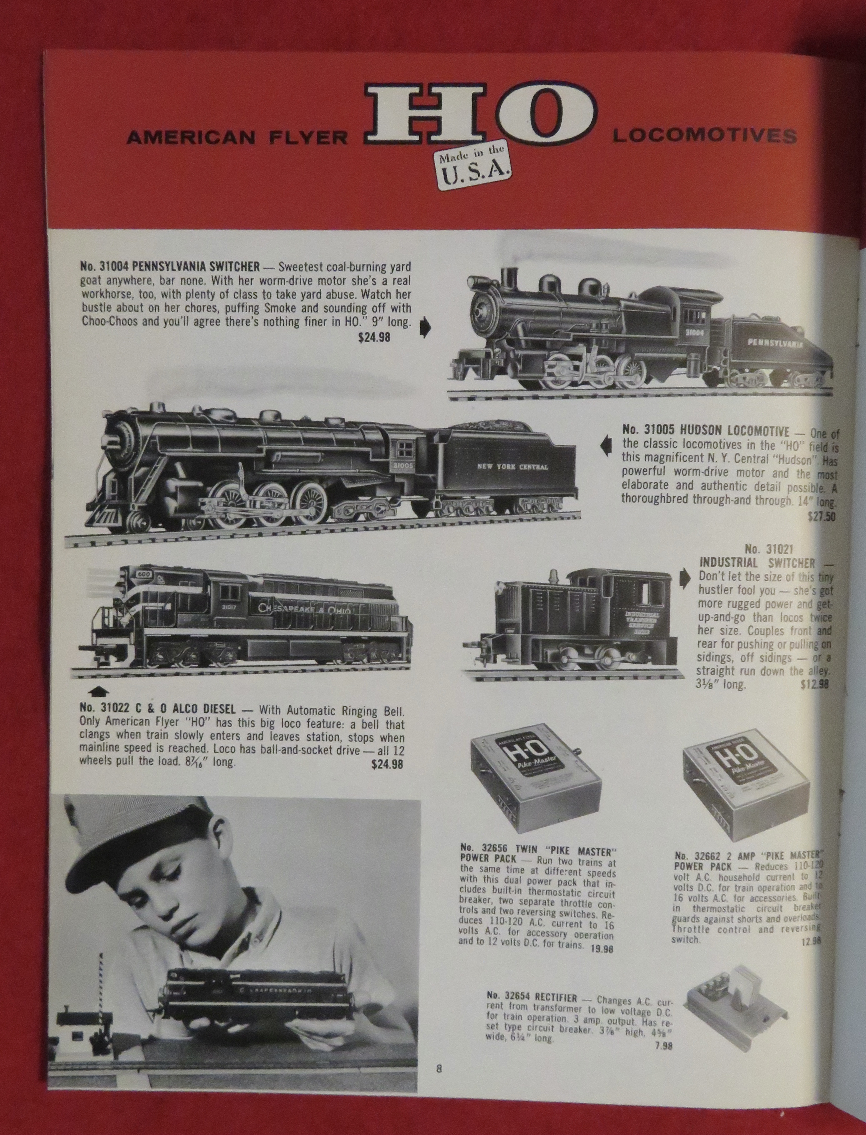American Flyer Model Railroad Train Catalog 1960