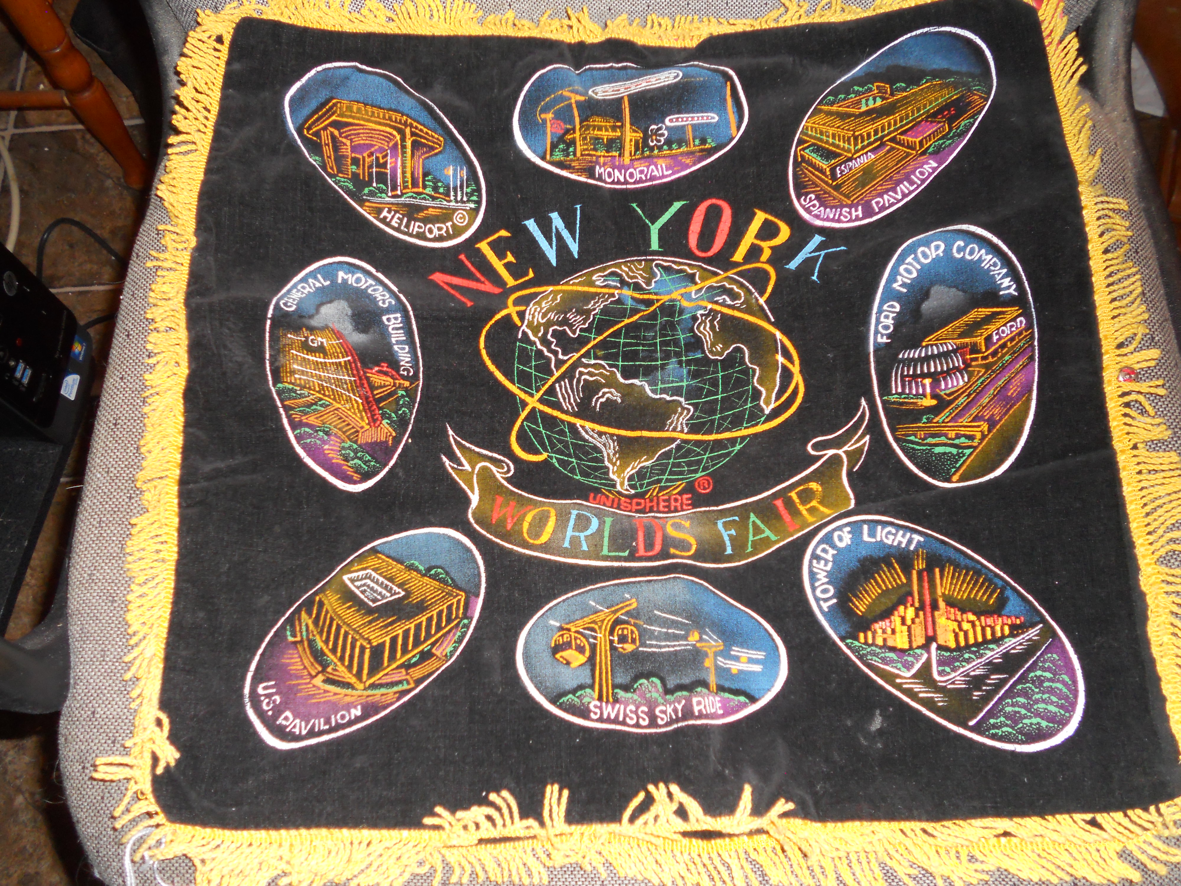 World's Fair Pillow Cover United States Steel