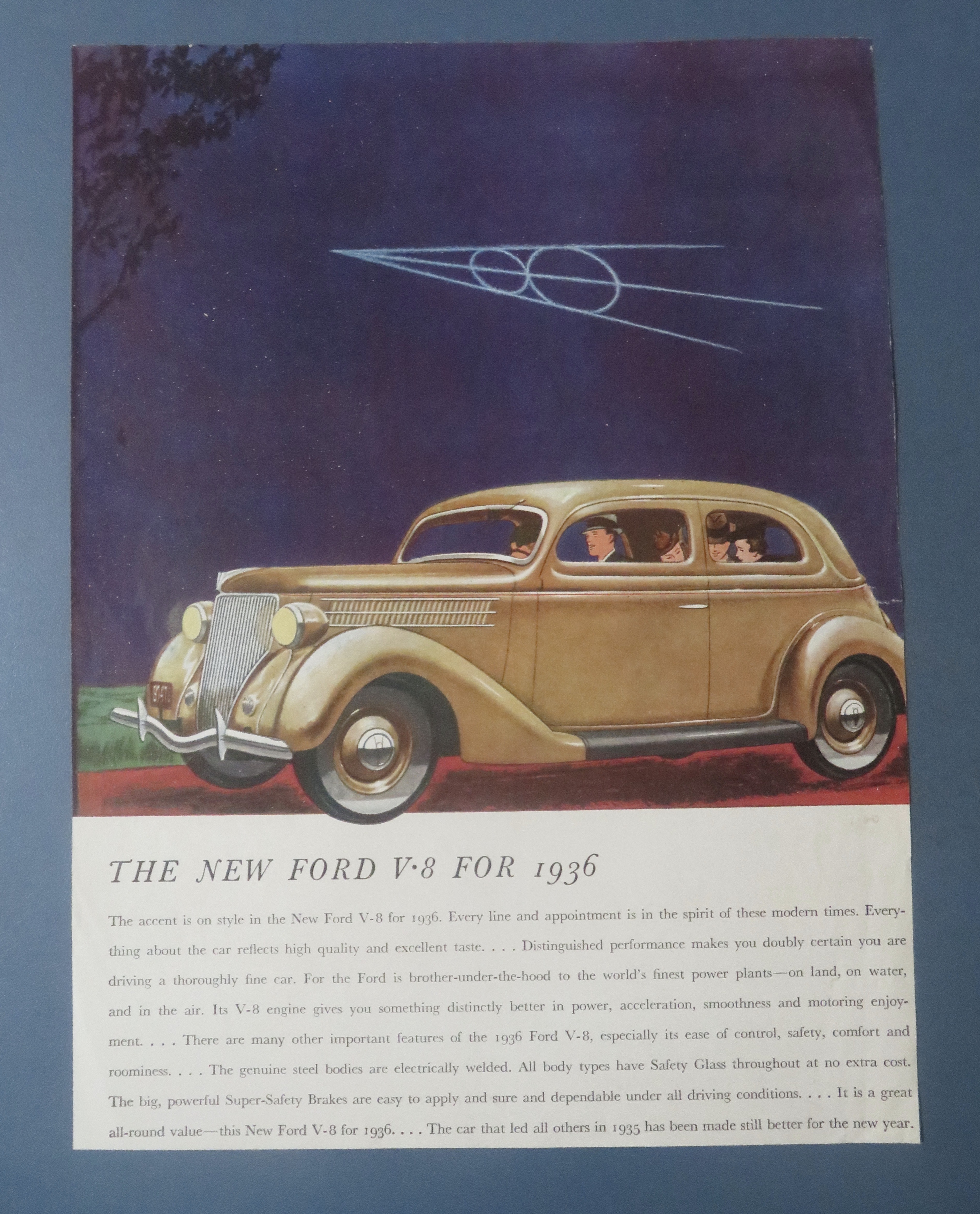 1936 Ford Automobile with the New Ford V - 8