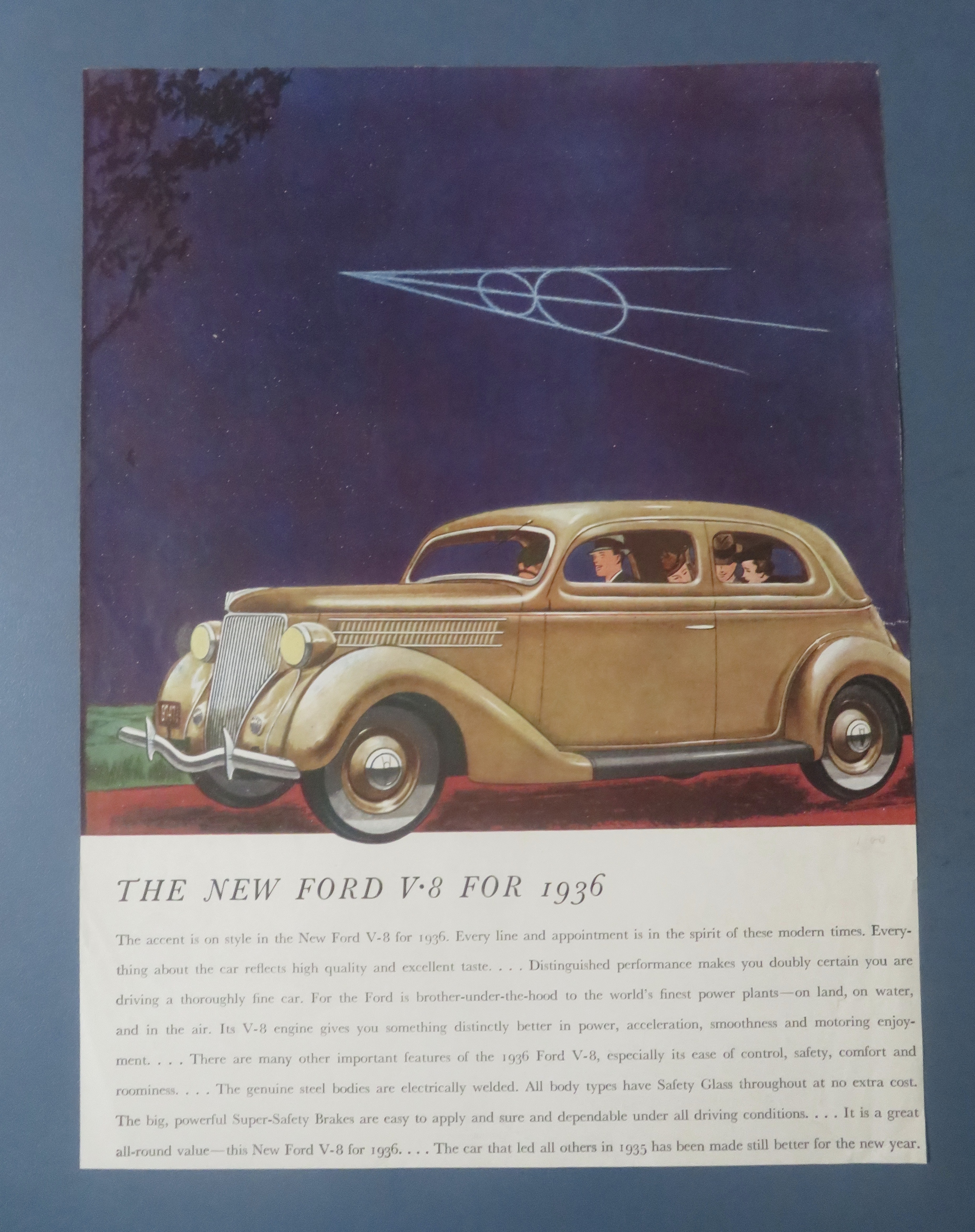 1936 Ford Automobile with the New Ford V - 8