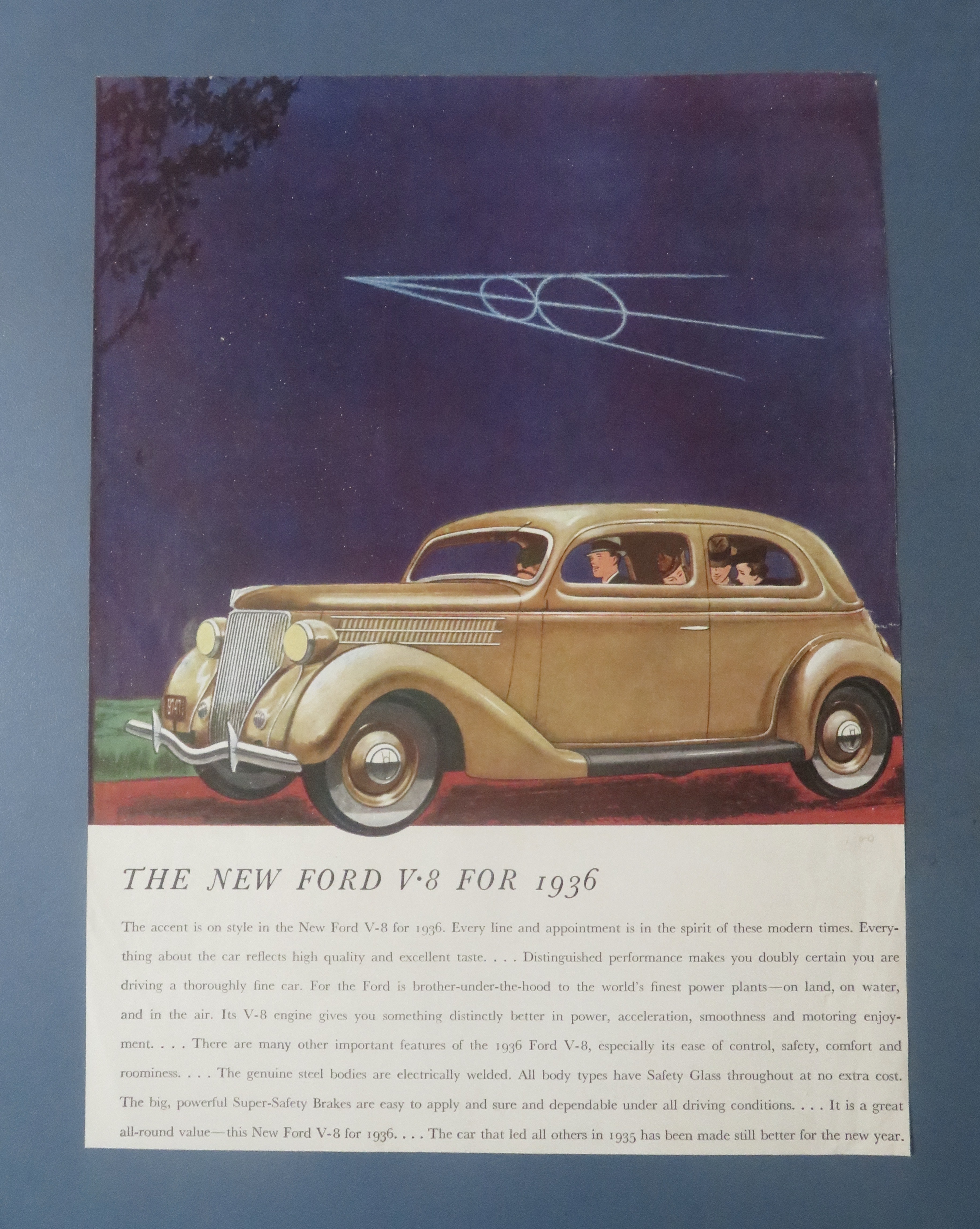 1936 Ford Automobile with the New Ford V - 8
