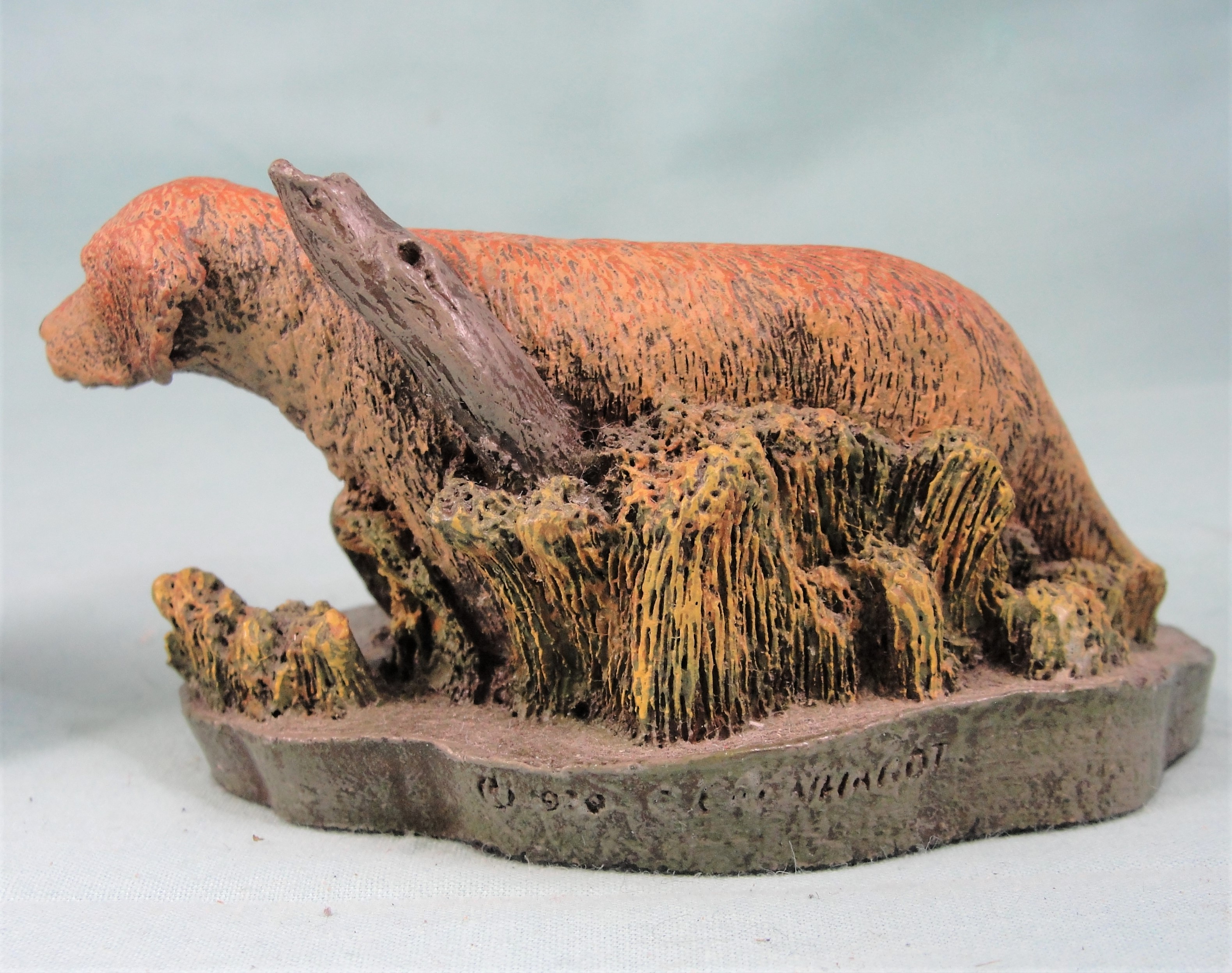 Aus-Ben Cold Cast Bronze Golden Retriever