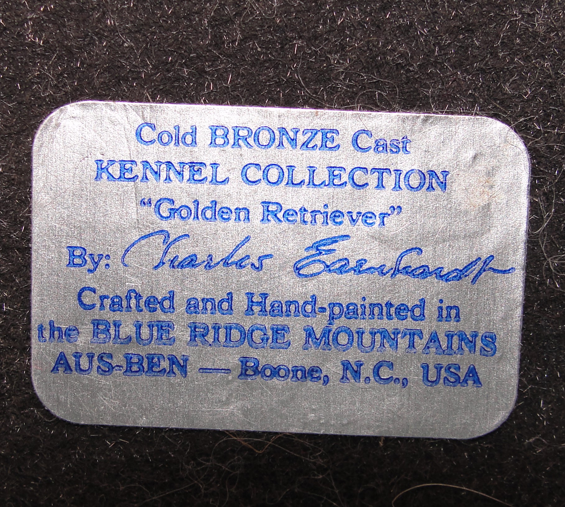 Aus-Ben Cold Cast Bronze Golden Retriever