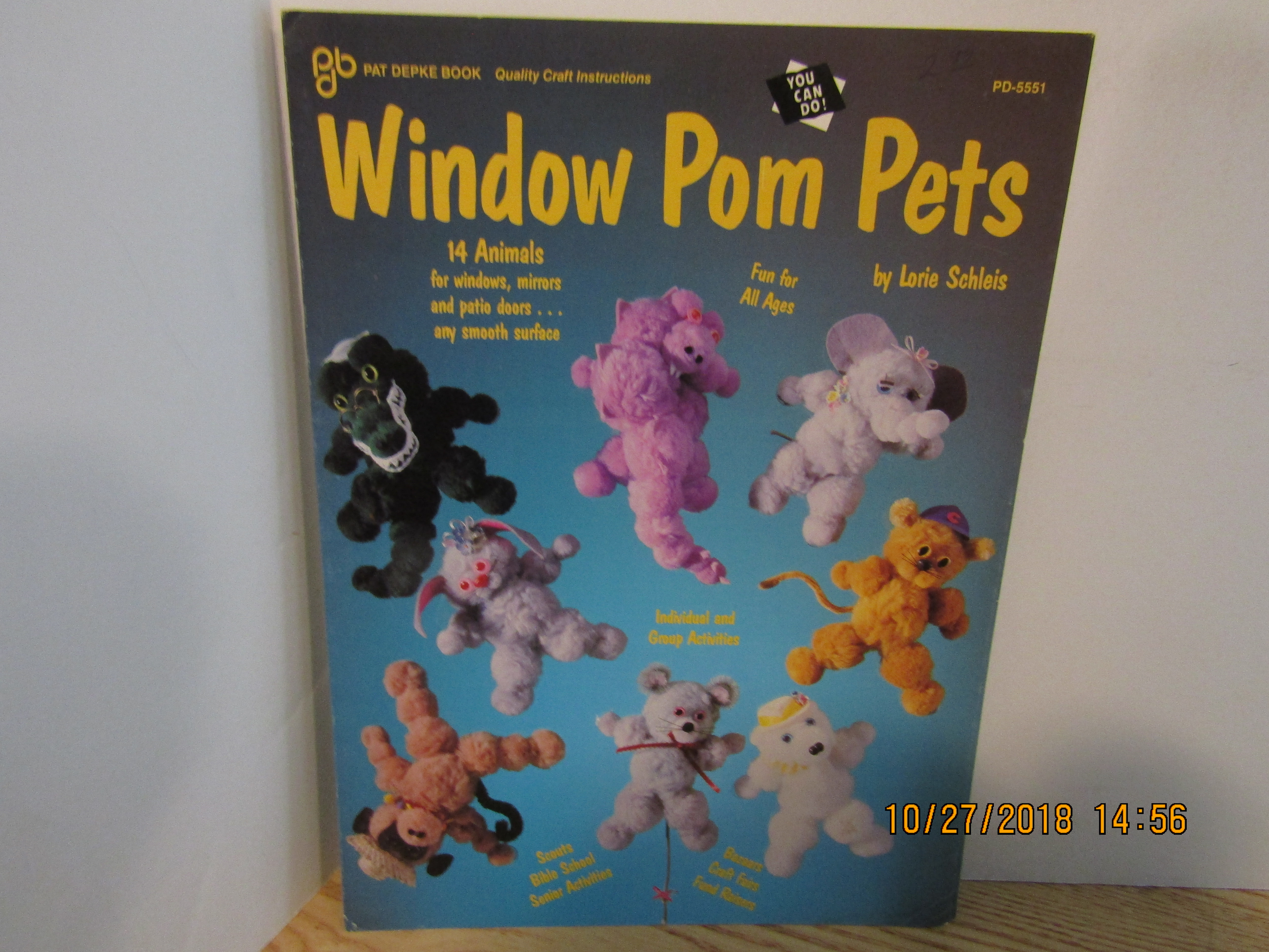 Pat Depke Craft Book Window Pom Pets  #5551
