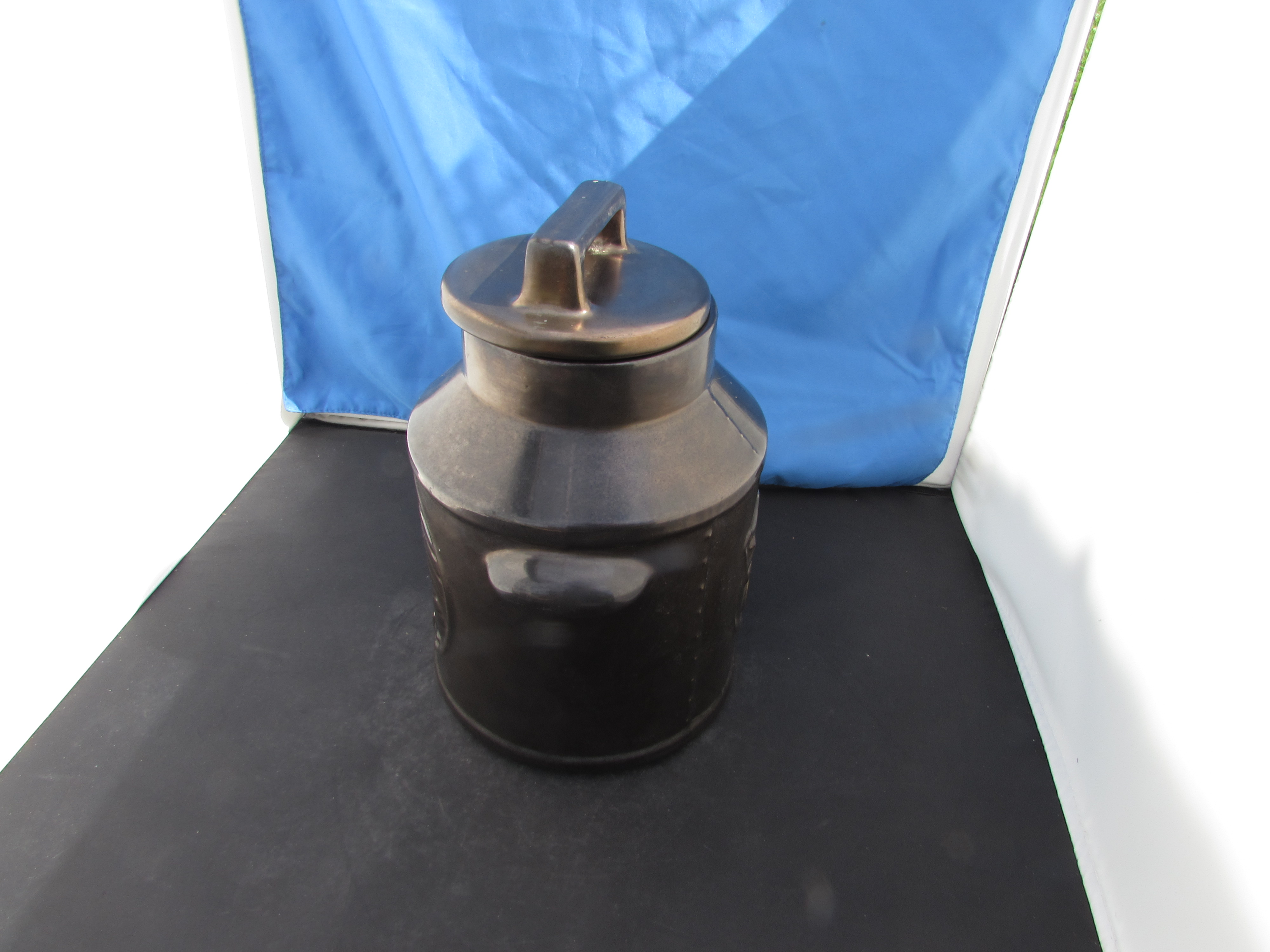McCoy Bronze Luster Milk Can Cookie Jar Spirit of 76