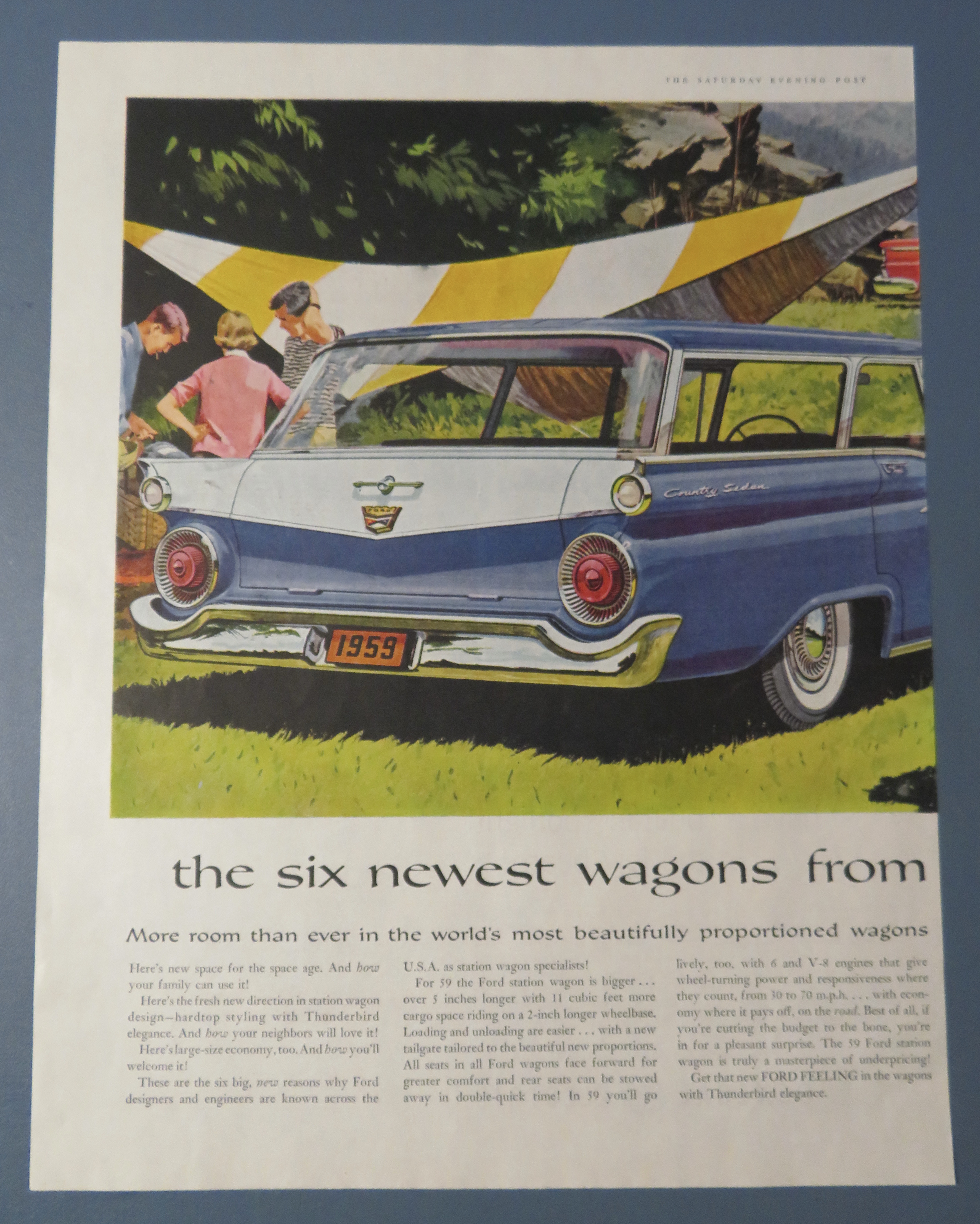 1958 Ford Automobile with Six New Station Wagons