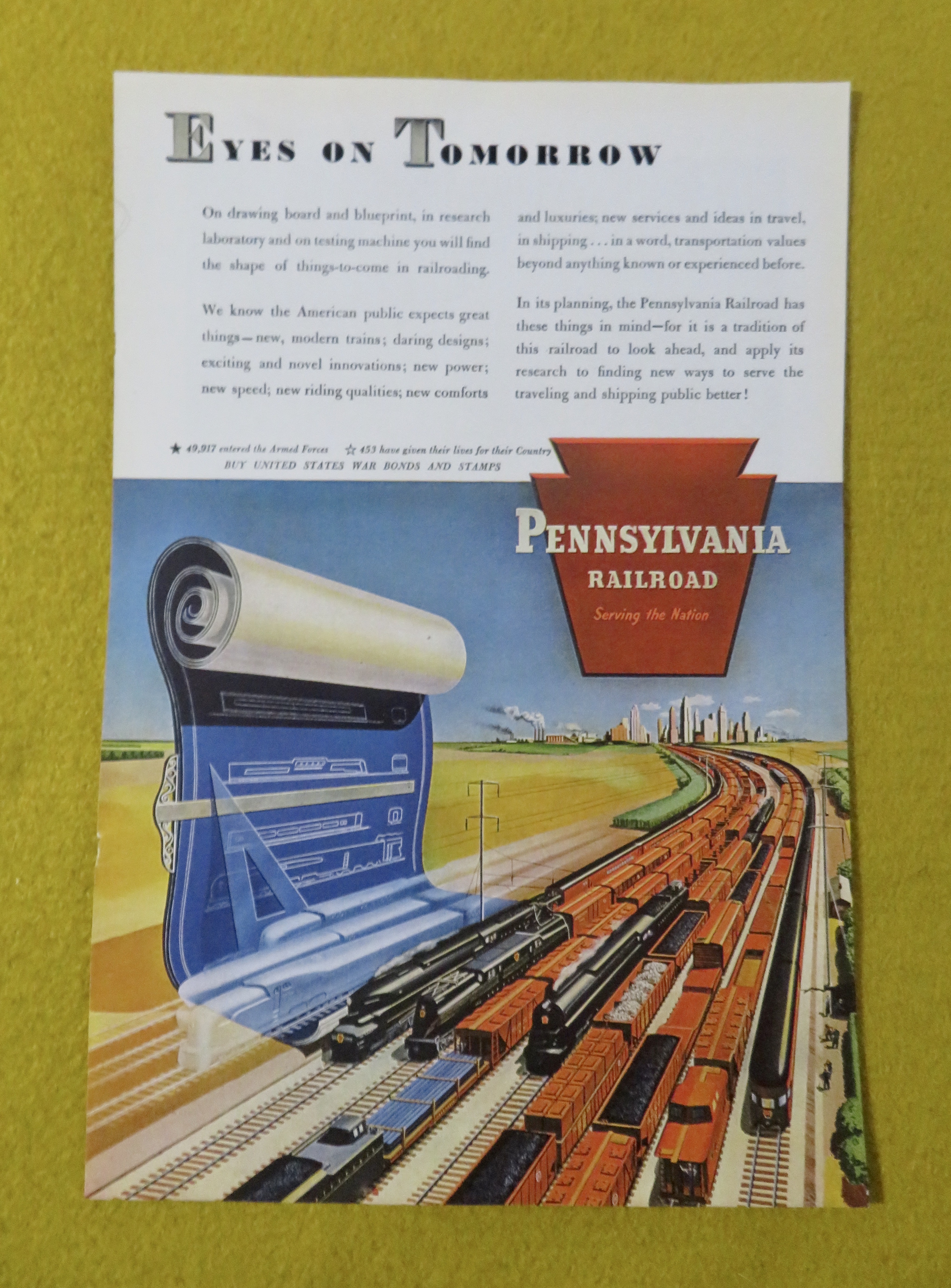 1945 Pennsylvania Railroad with Eyes On Tomorrow