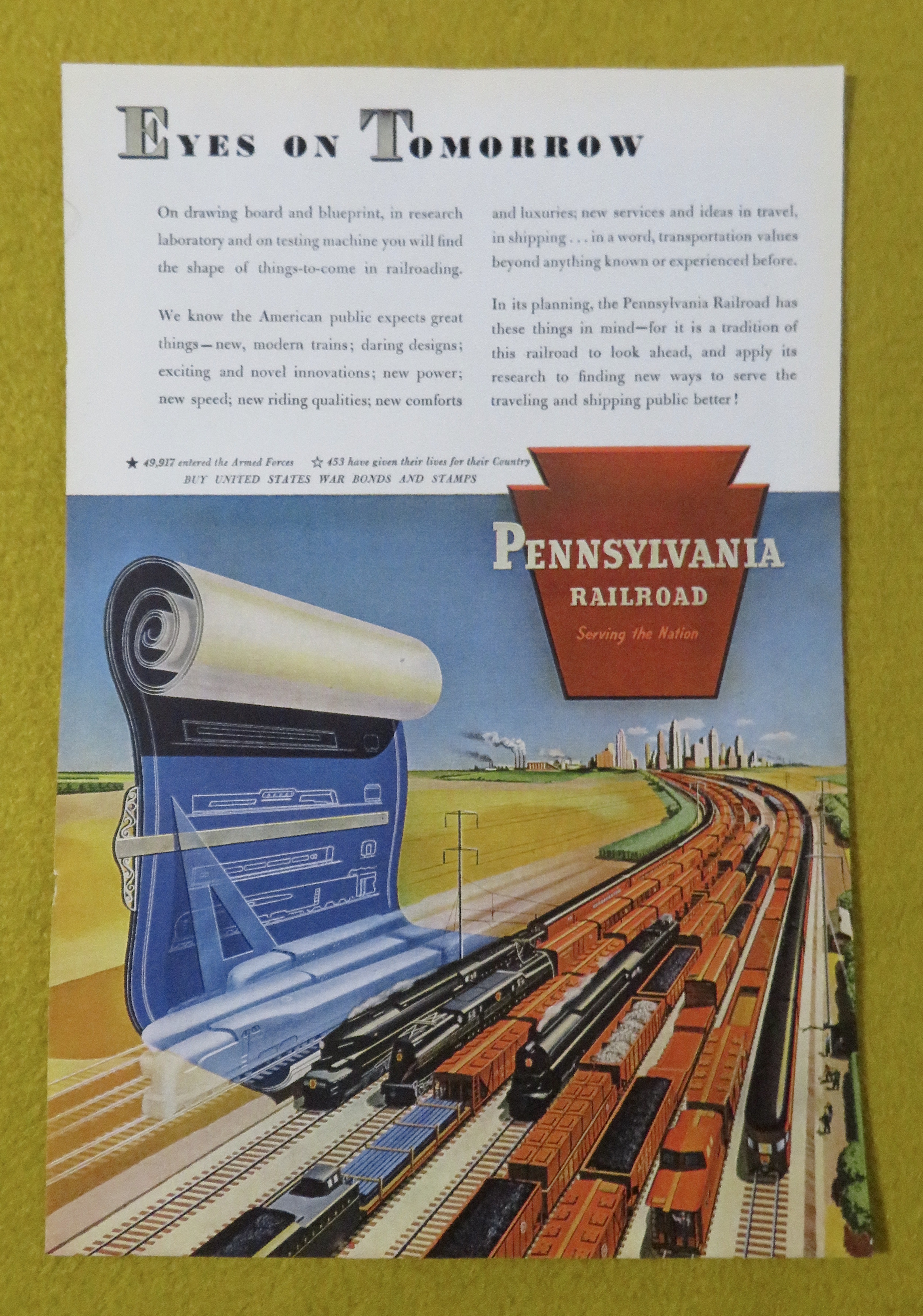 1945 Pennsylvania Railroad with Eyes On Tomorrow