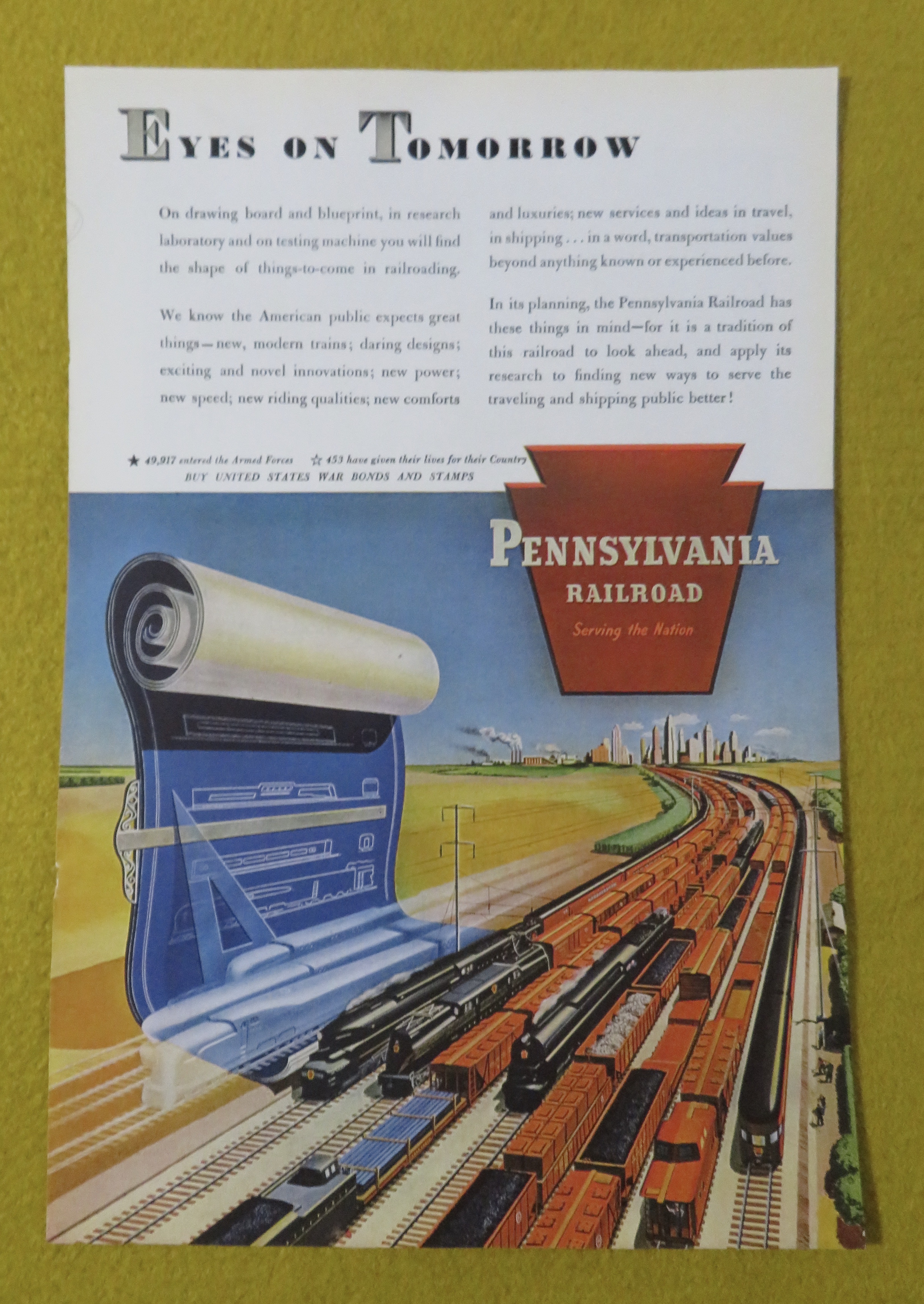 1945 Pennsylvania Railroad with Eyes On Tomorrow