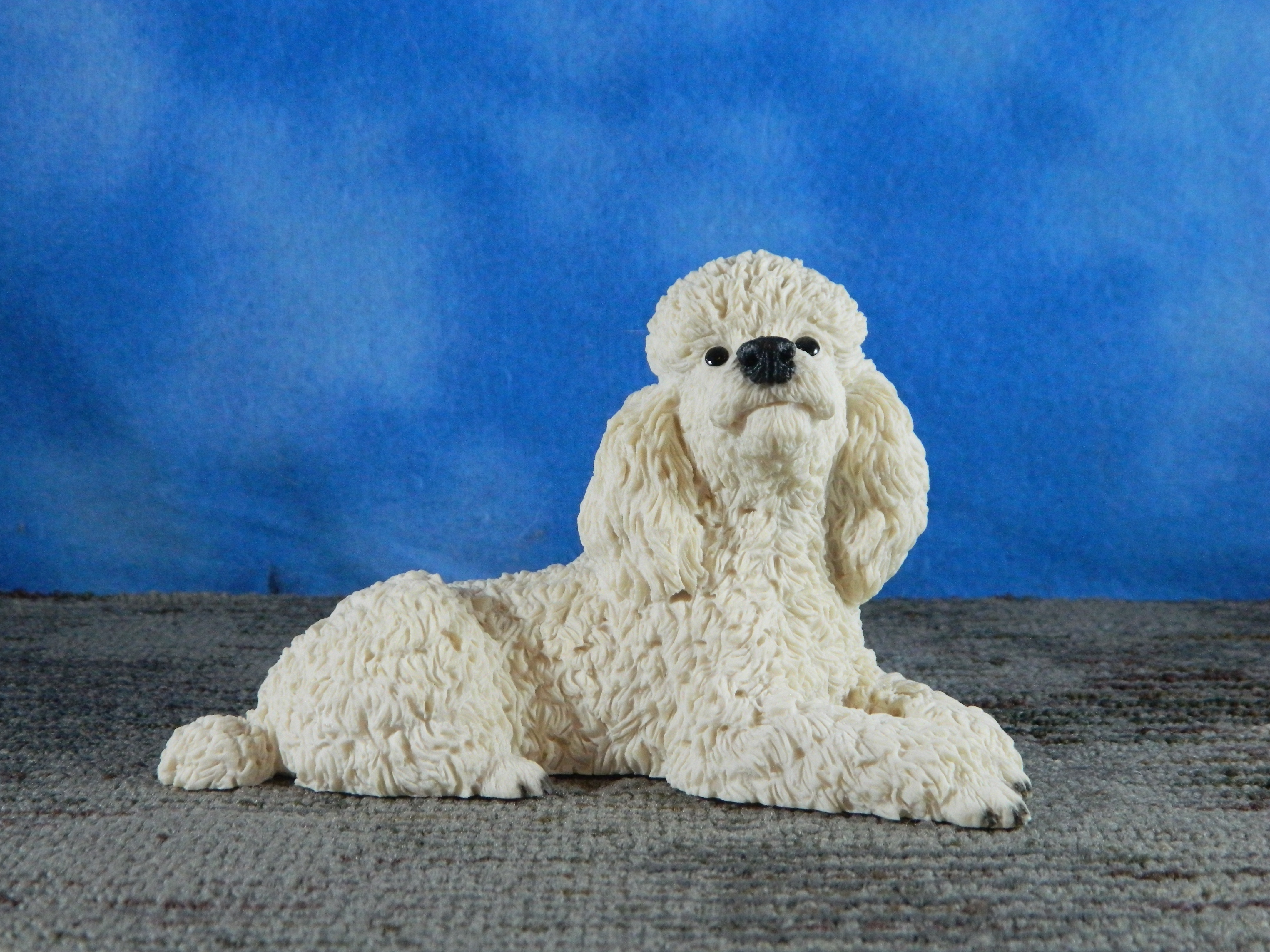 Castagna Italy Alabaster Resin White Poodle