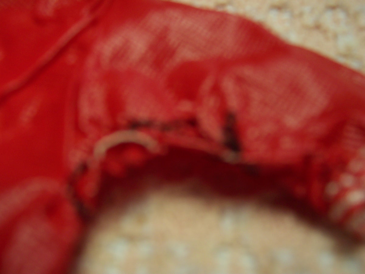 Doll Raincoat Red Vinyl