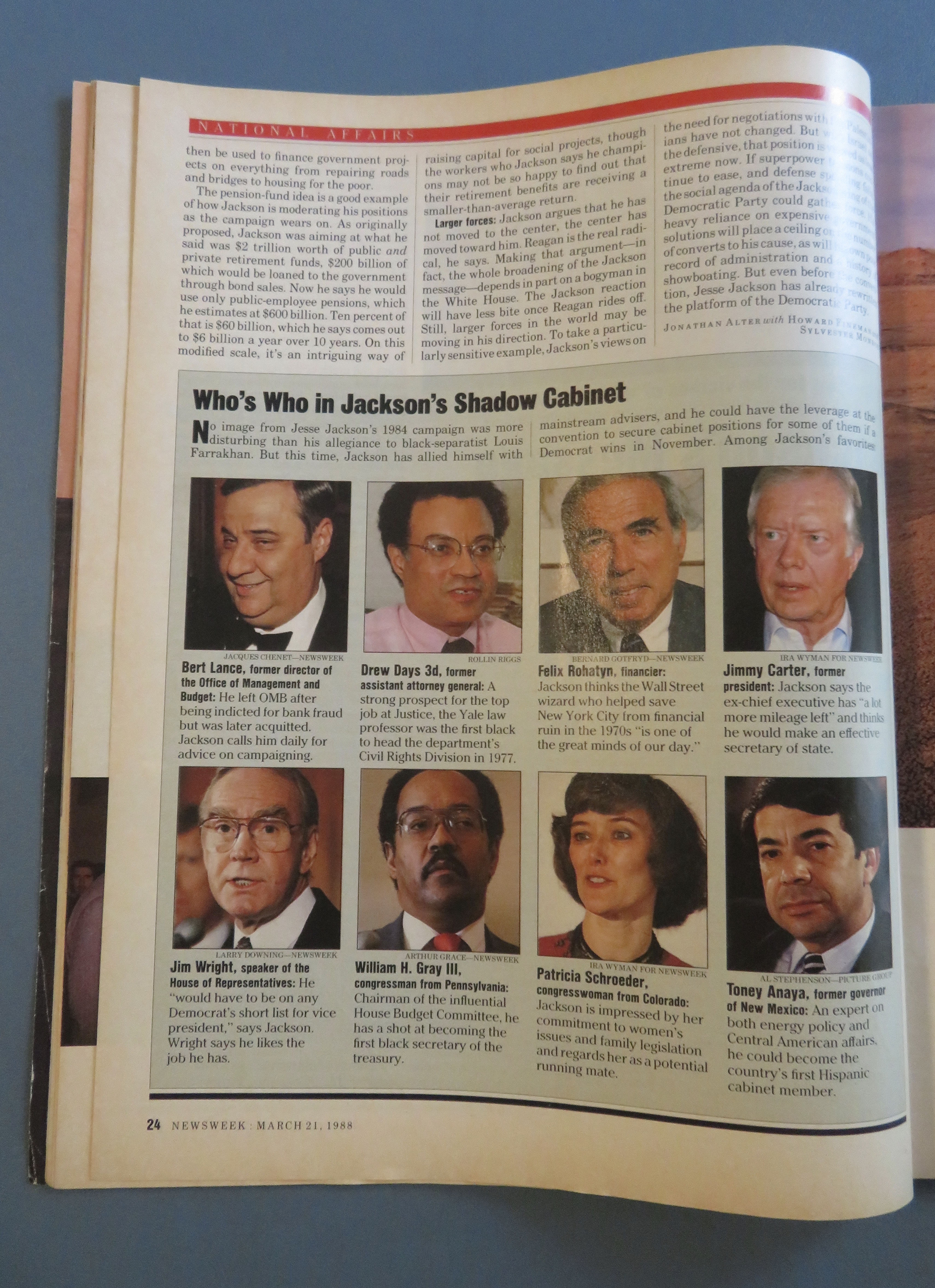 Newsweek Magazine March 21, 1988 Jesse Jackson