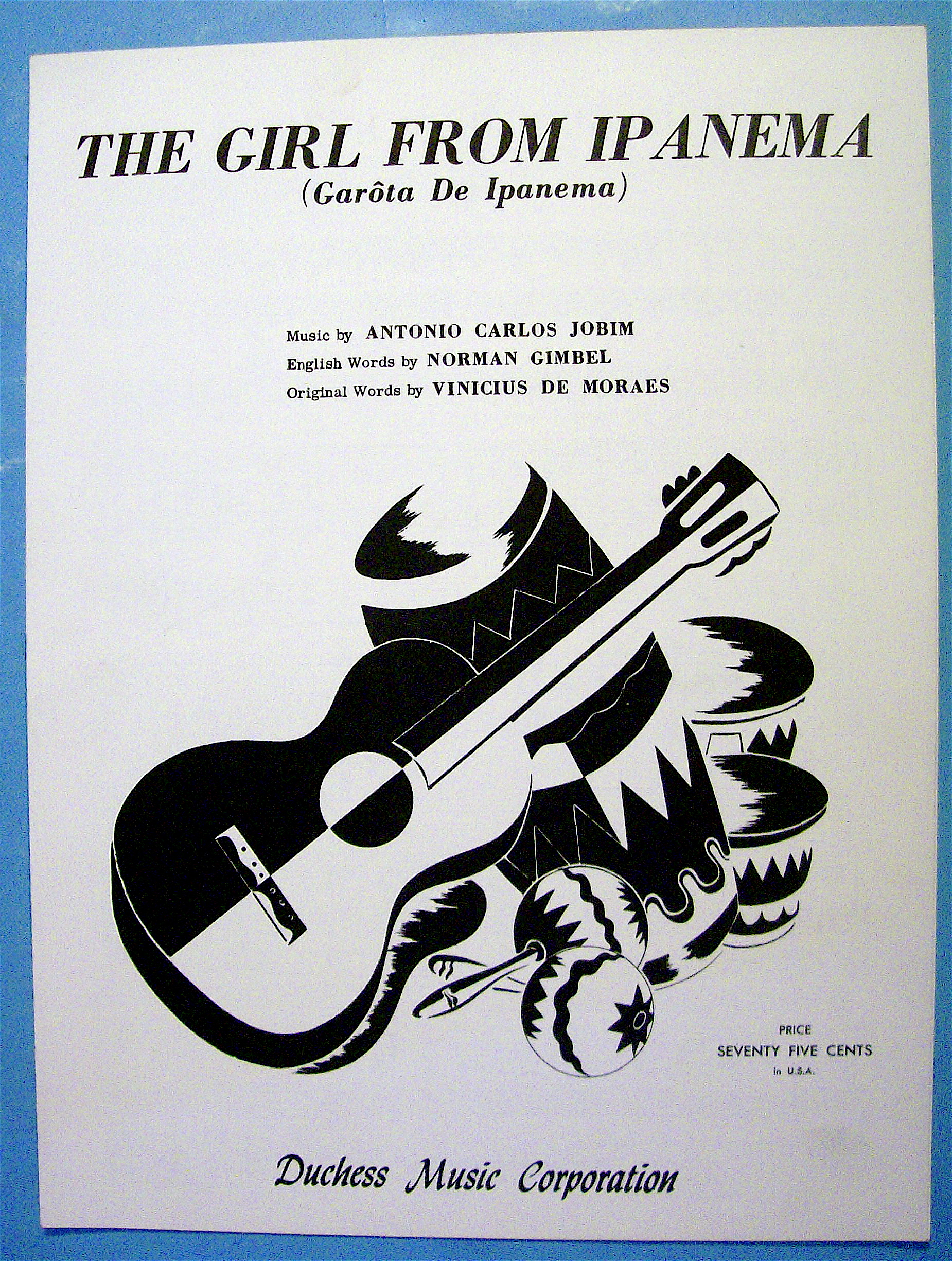 Sheet Music For 1963 The Girl From Ipanema By Jobim