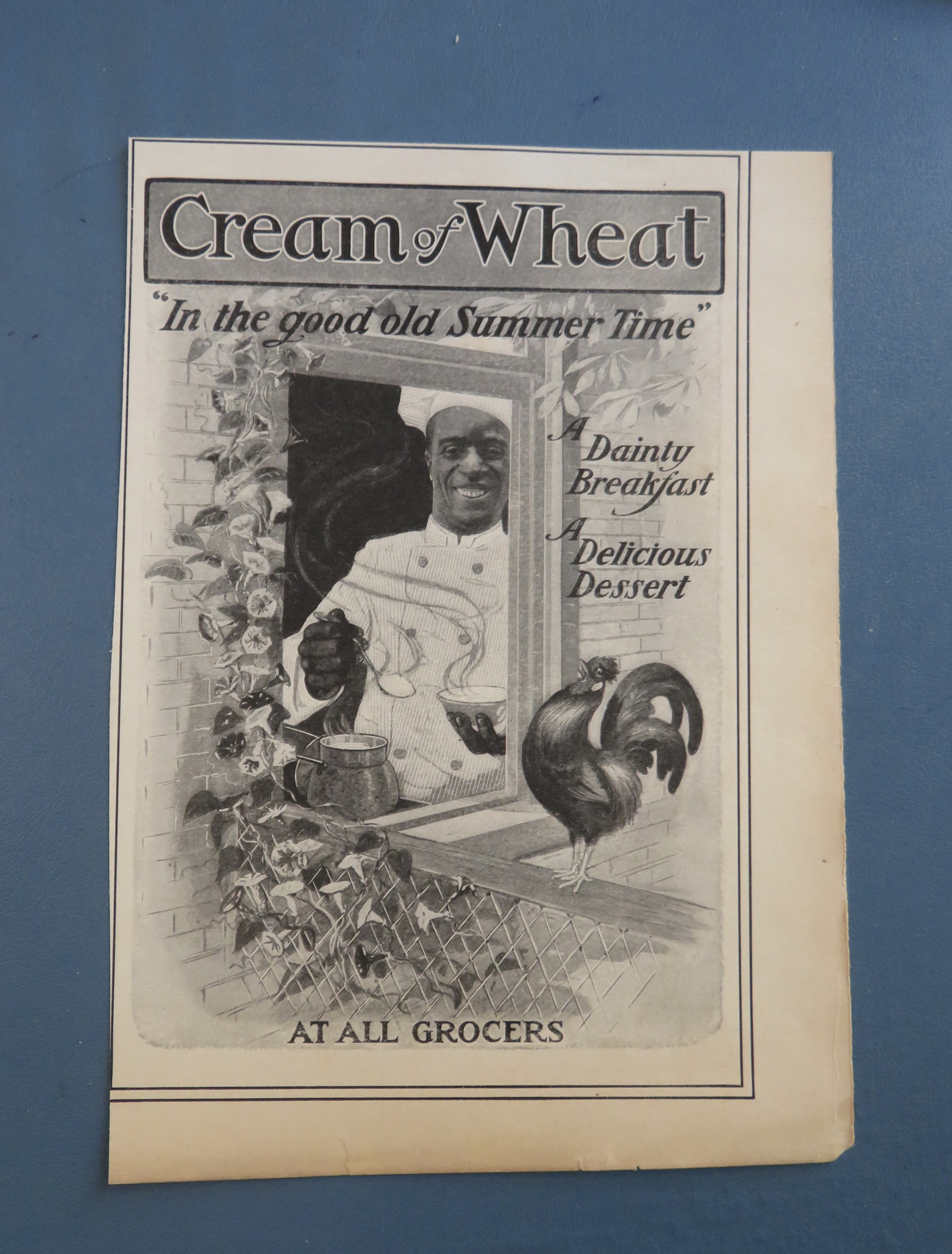 1904 Cream Of Wheat Cereal with Cream Of Wheat Man