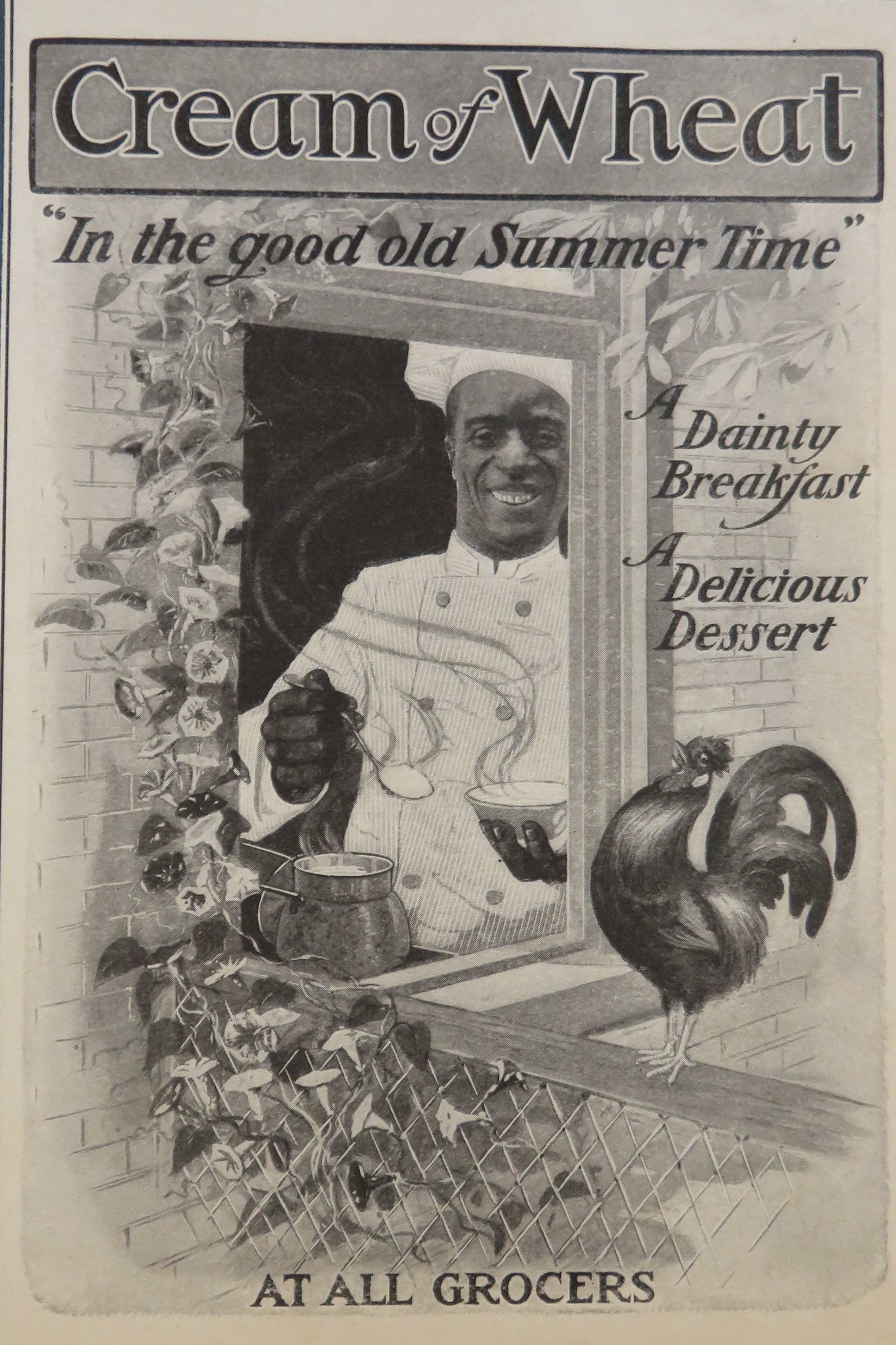 1904 Cream Of Wheat Cereal with Cream Of Wheat Man