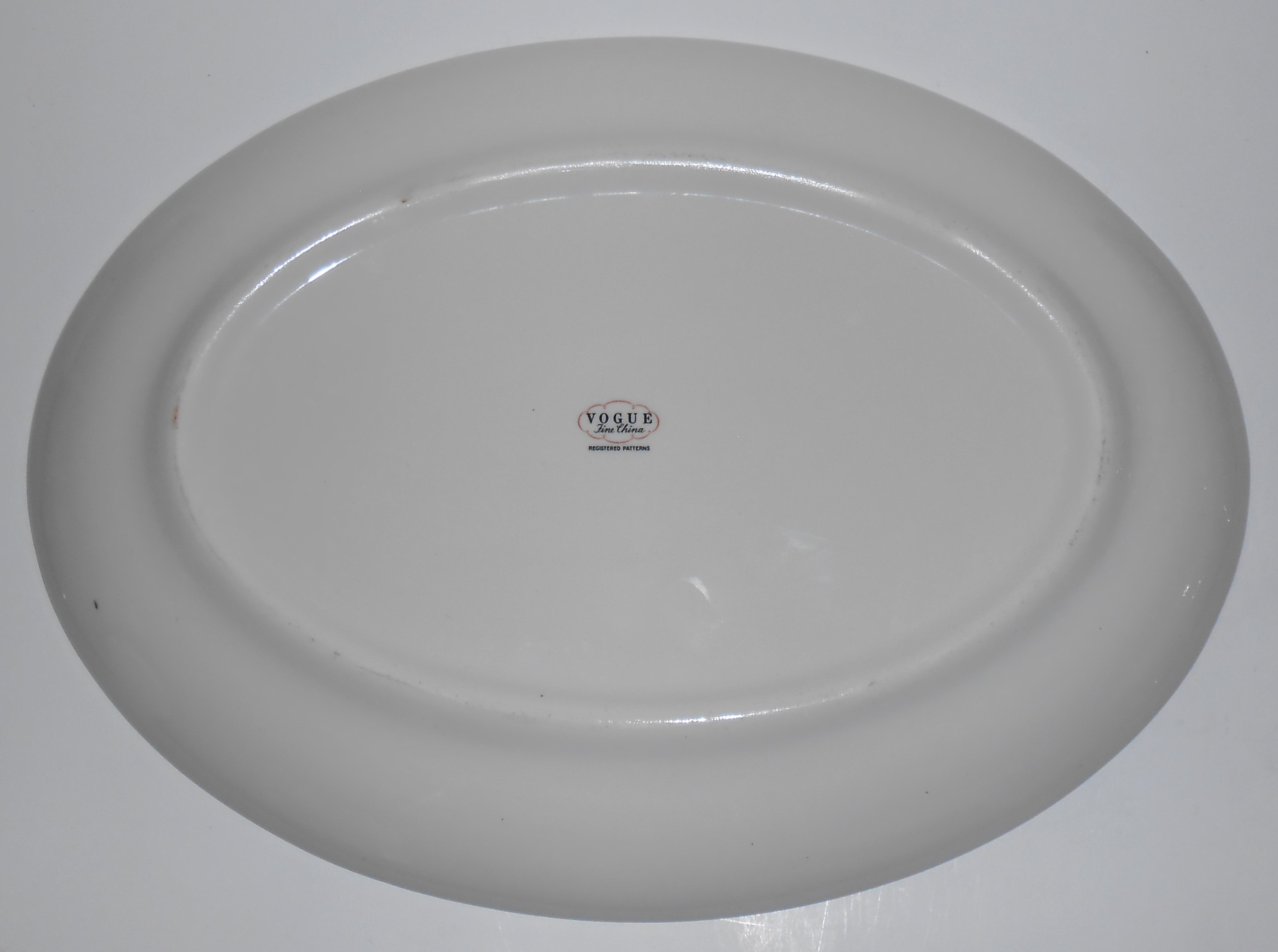 Vogue China Porcelain Platinum Band Catalina Platter