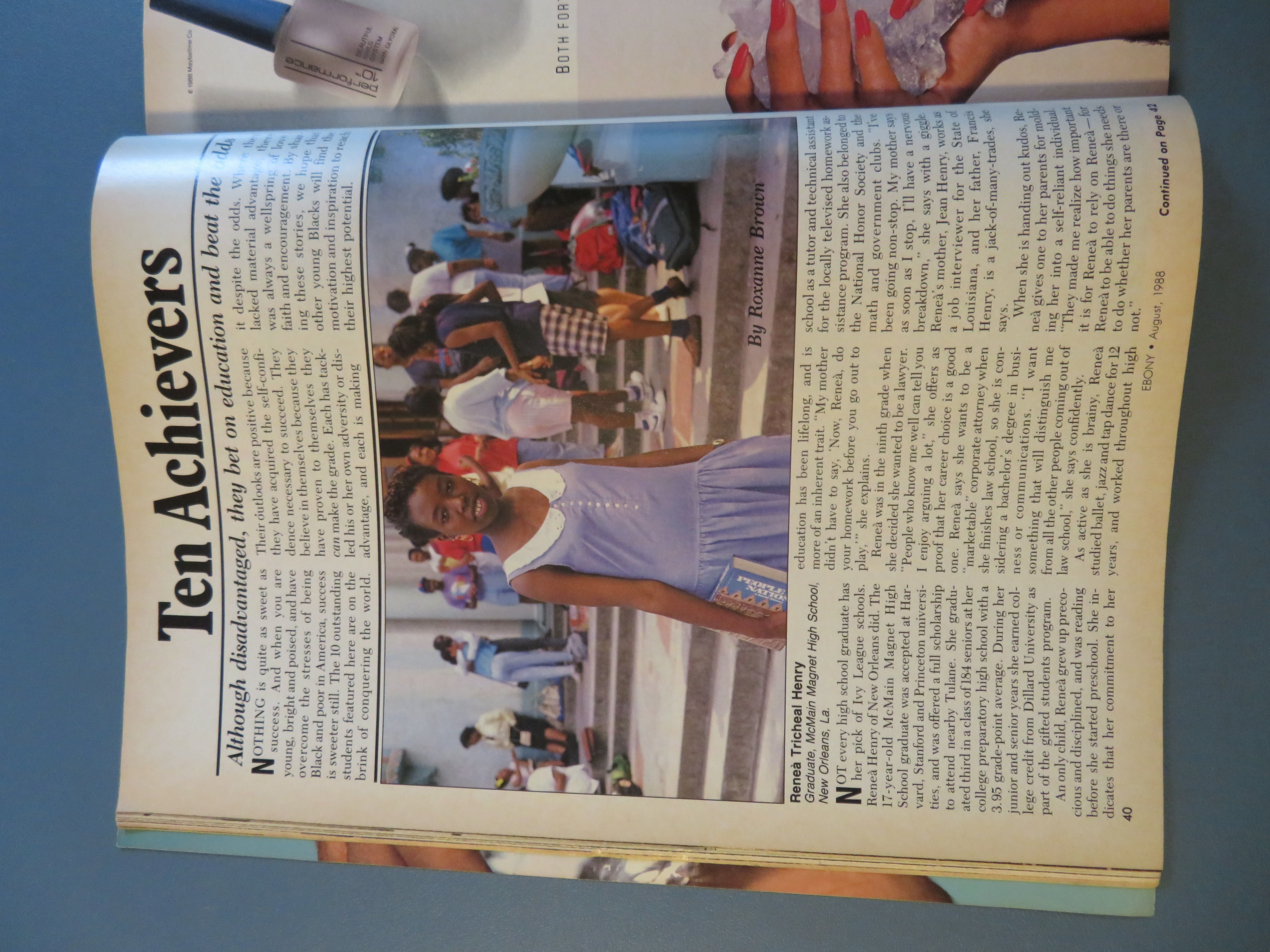 Ebony Magazine August 1988 Save The Children