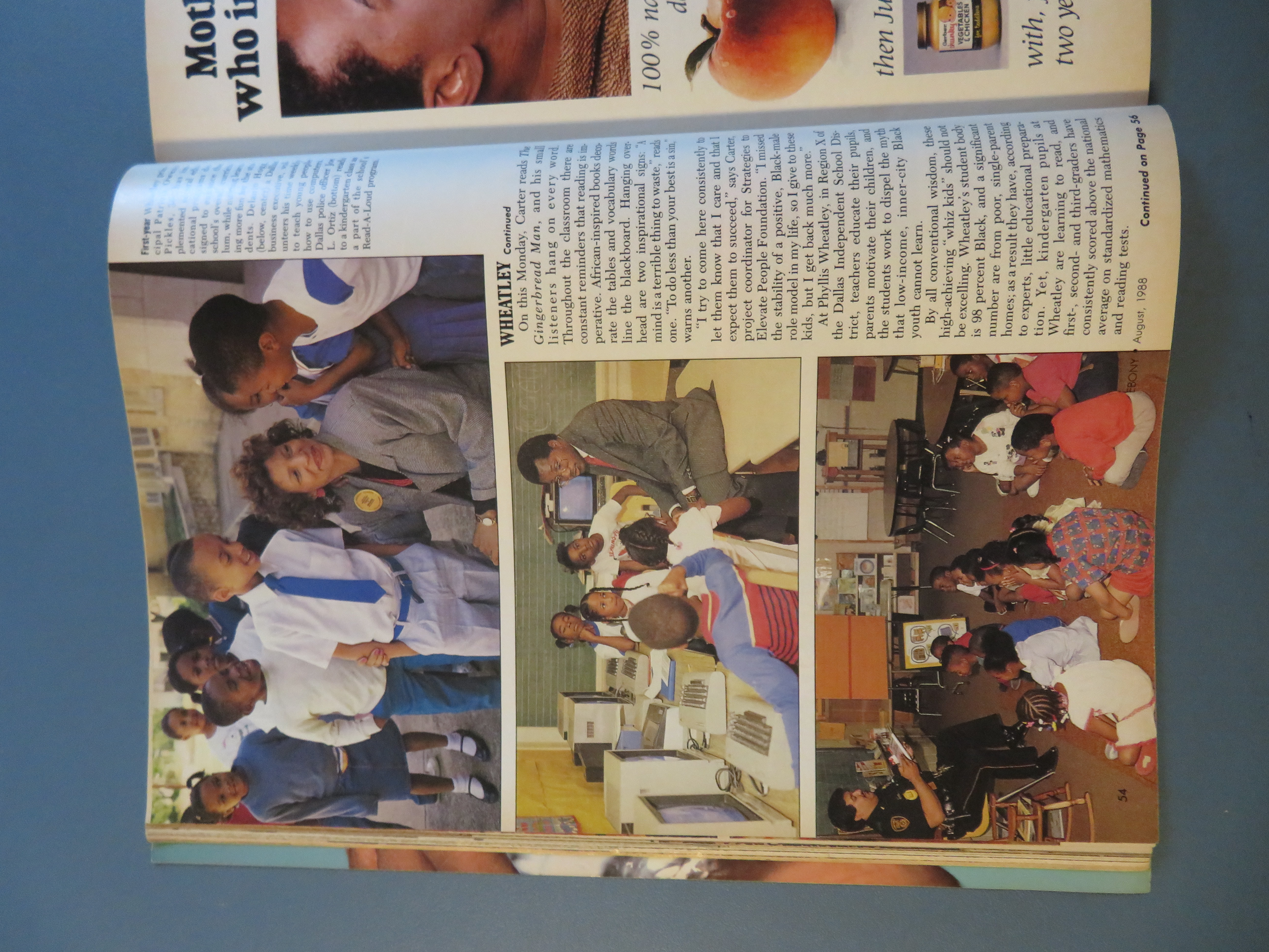 Ebony Magazine August 1988 Save The Children