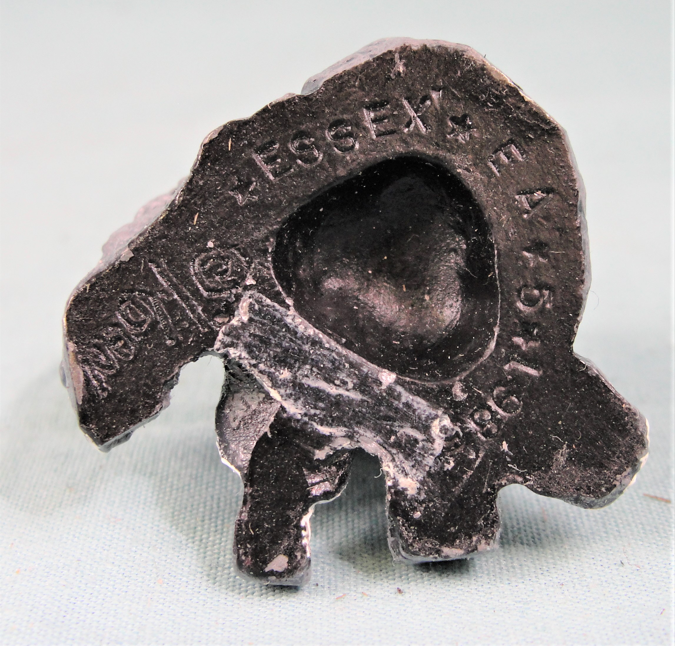 Essex Metal Painted Miniature Sitting Sad Elephant