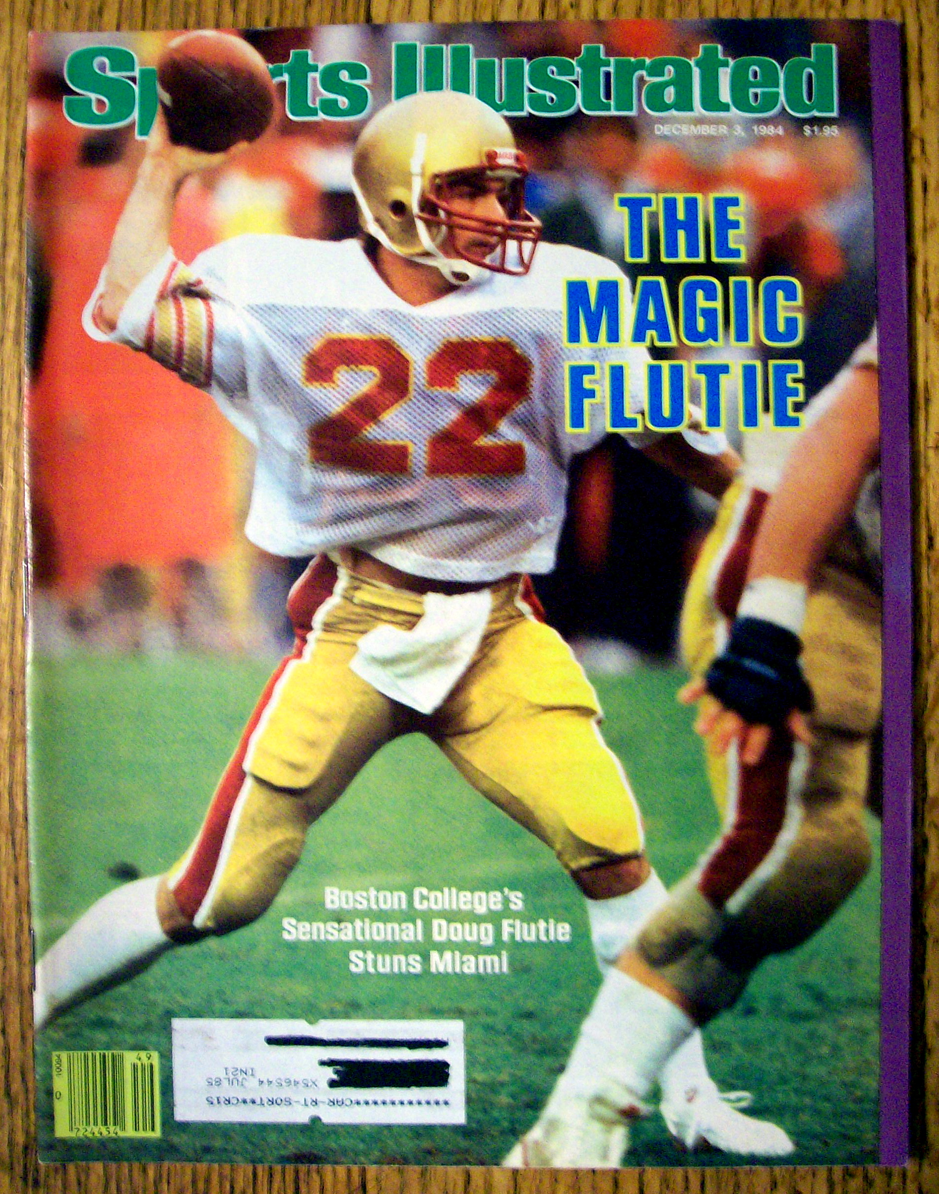 Sports Illustrated Magazine-December 3, 1984-D. Flutie