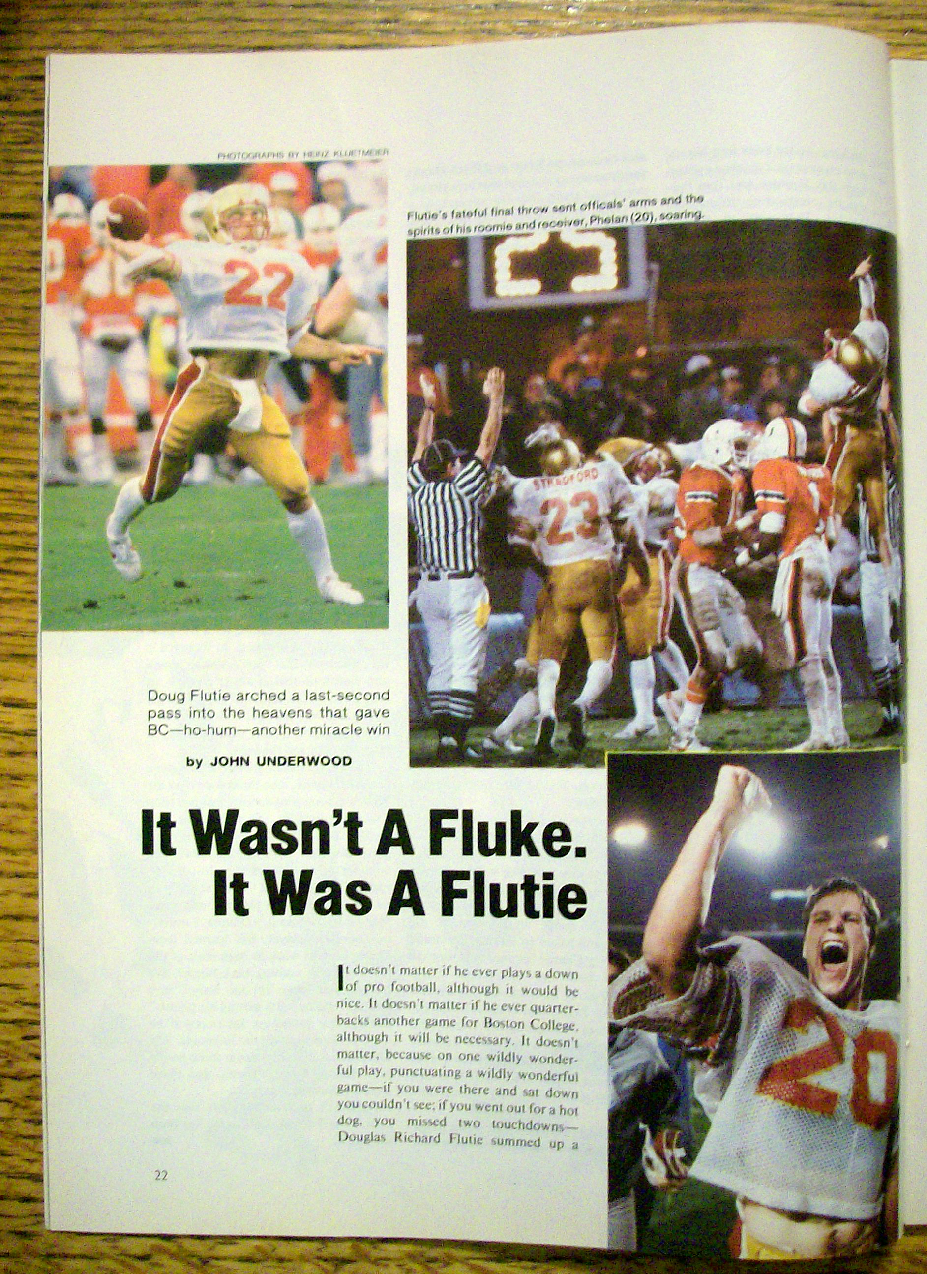 Sports Illustrated Magazine-December 3, 1984-D. Flutie