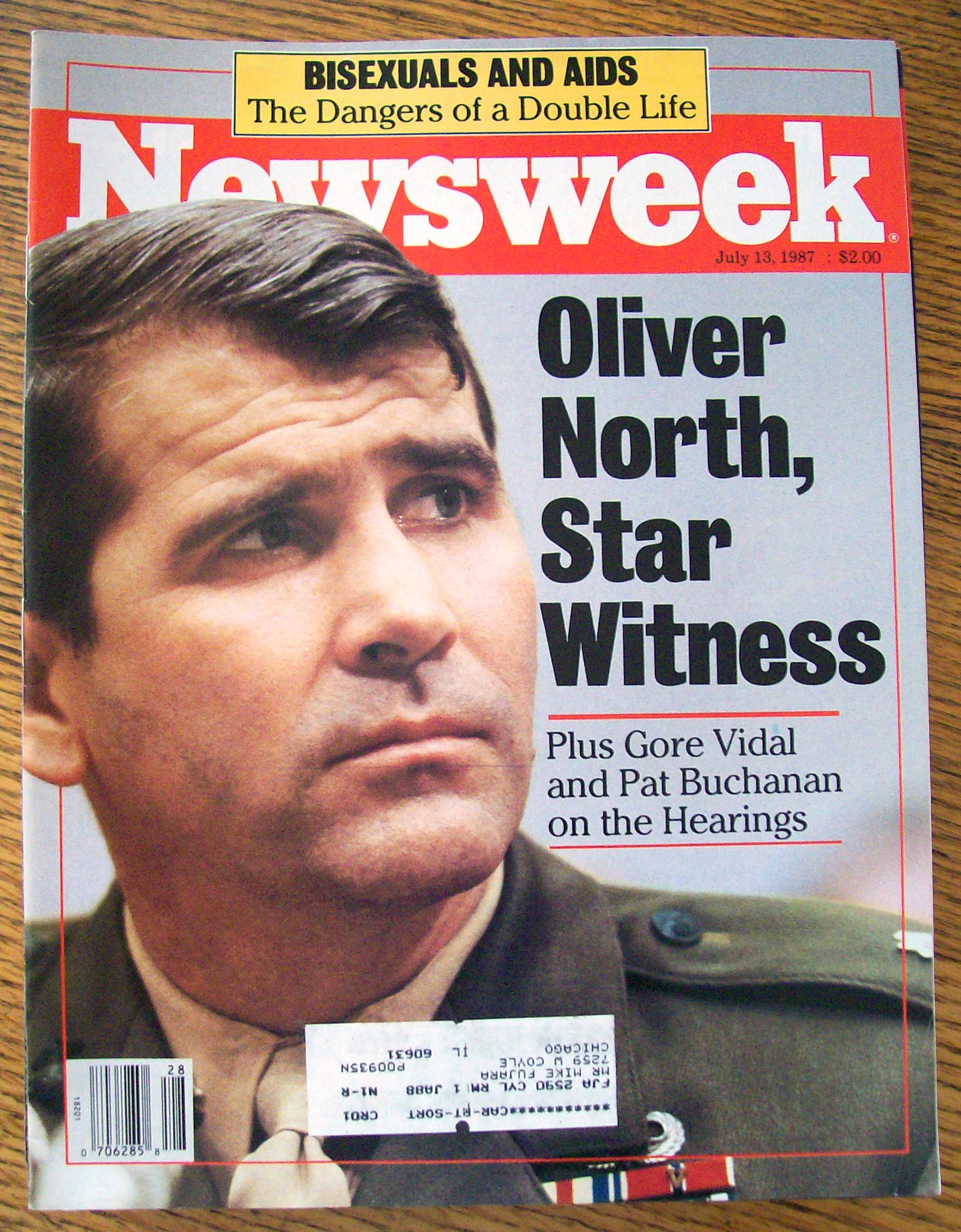 Newsweek Magazine July 13, 1987 Oliver North