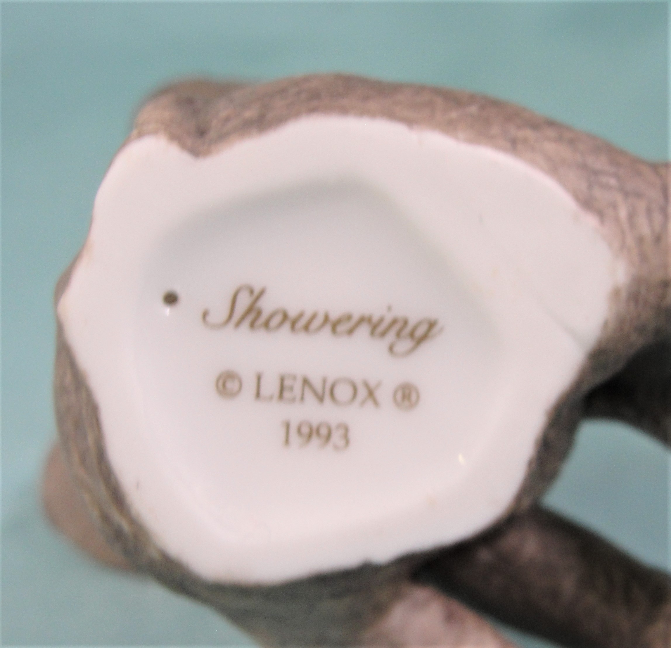 Lenox Porcelain Baby Elephant named Showering